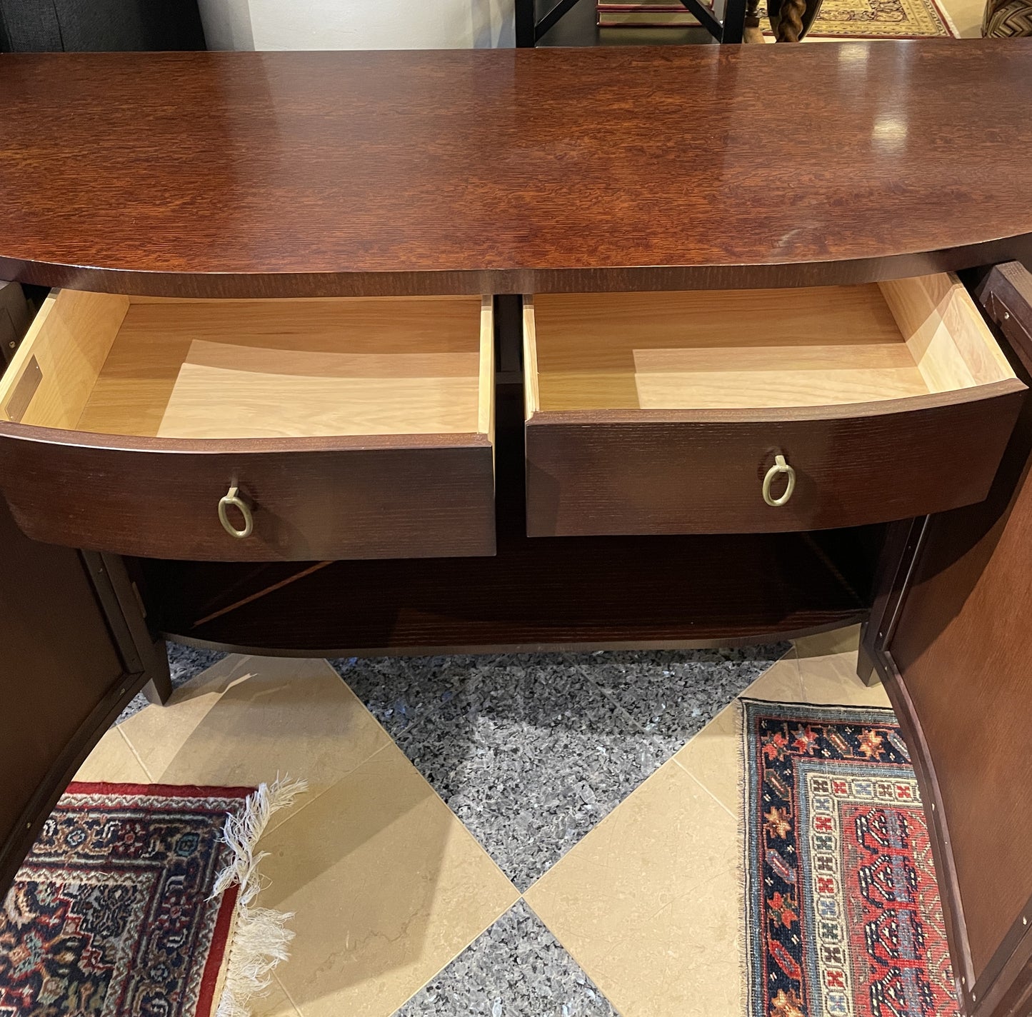 Hickory Chair Demilune AS IS (0F1005)