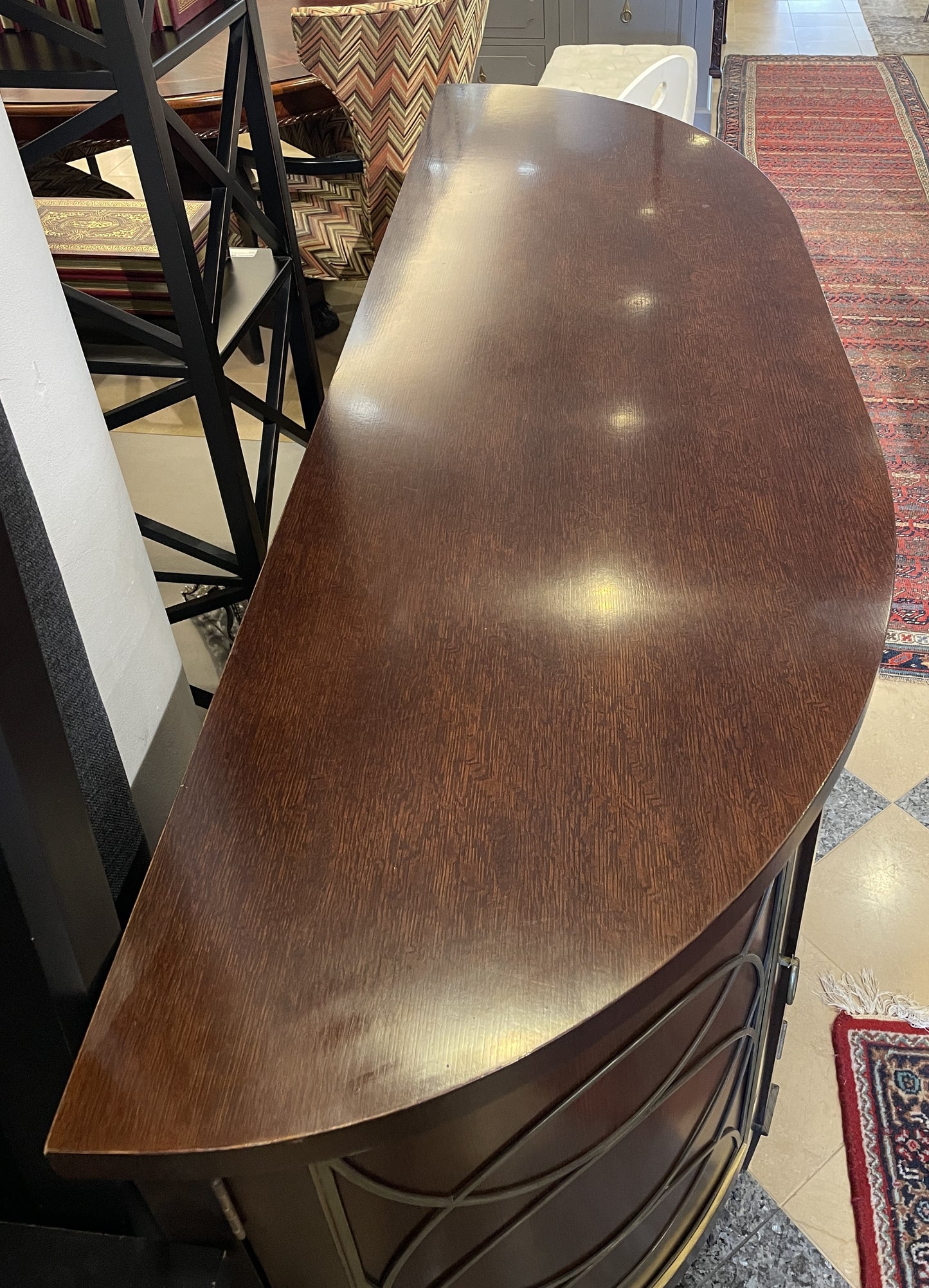 Hickory Chair Demilune AS IS (0F1005)