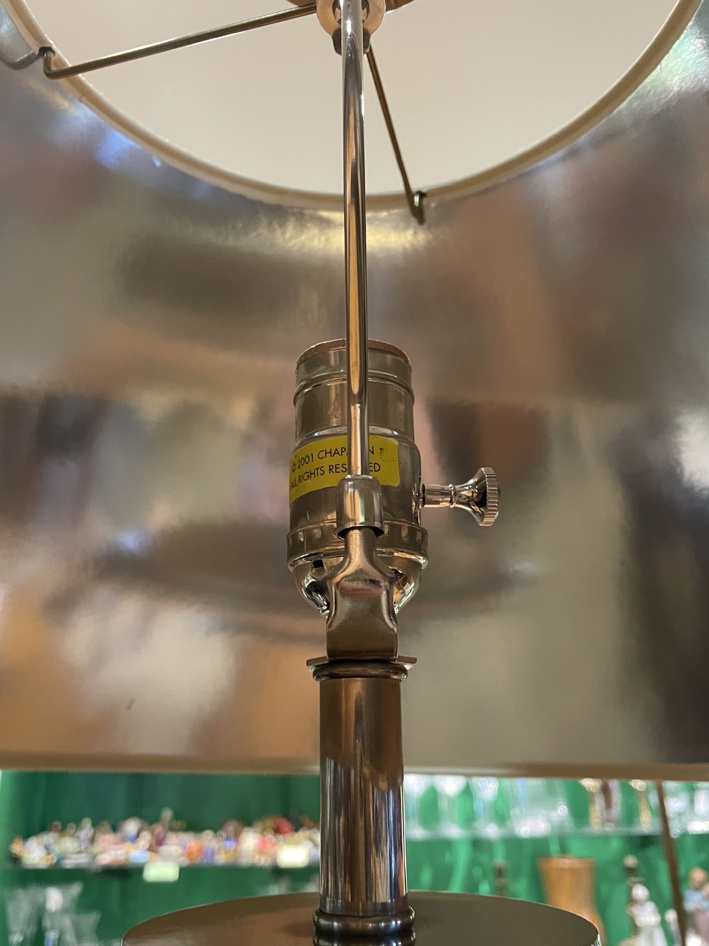 Pair of Chapman Nickel Column Lamps (7K4PPL)