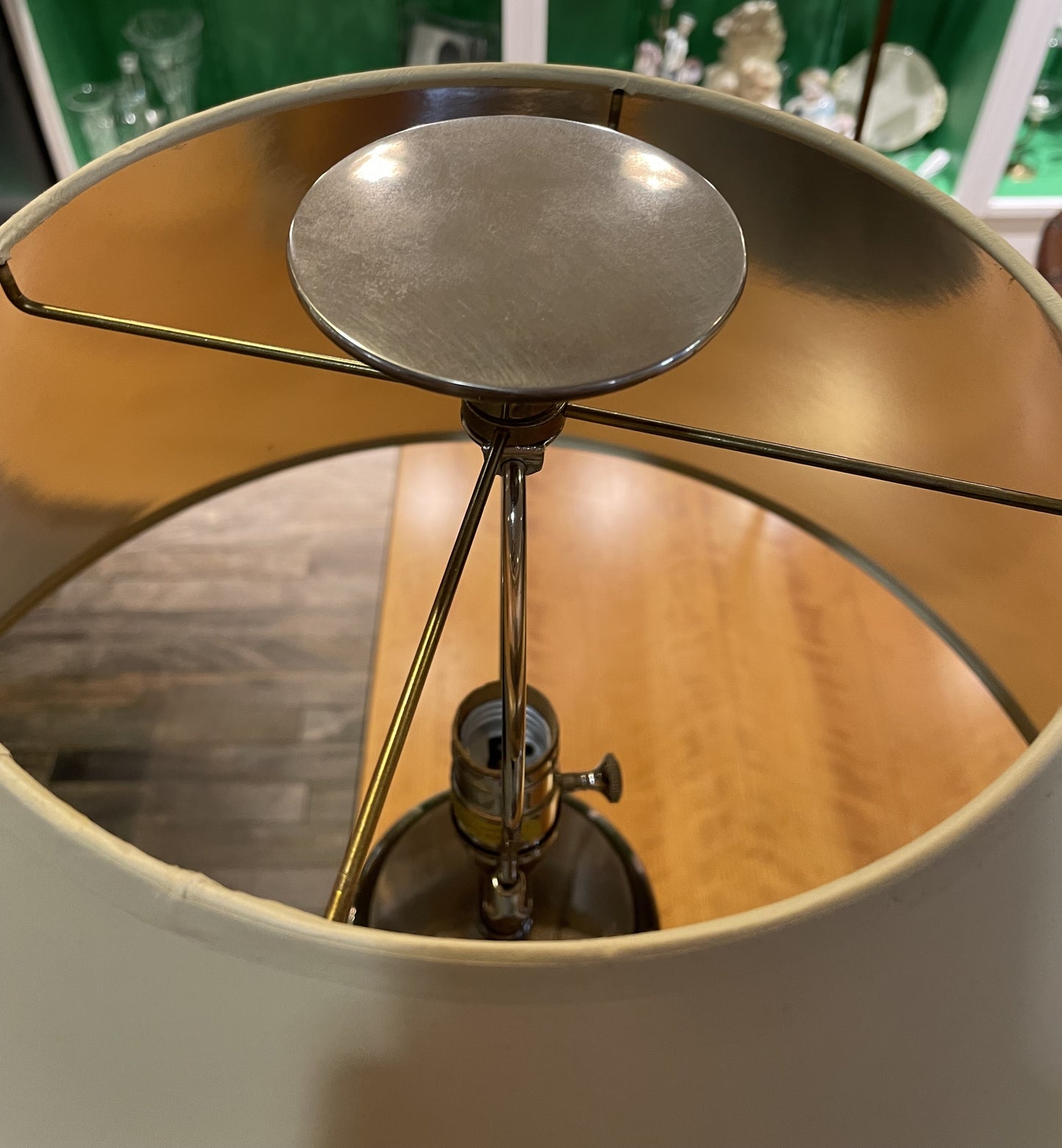 Pair of Chapman Nickel Column Lamps (7K4PPL)