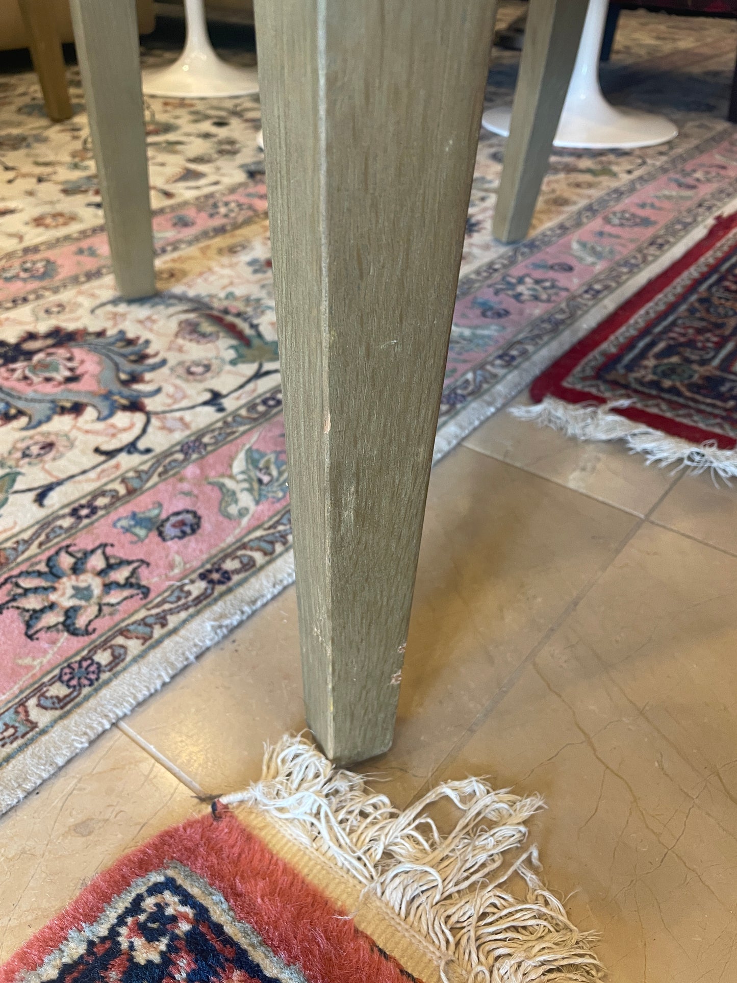 8 Custom Linen Slipcovered Parsons Chairs, AS IS (0A900G)