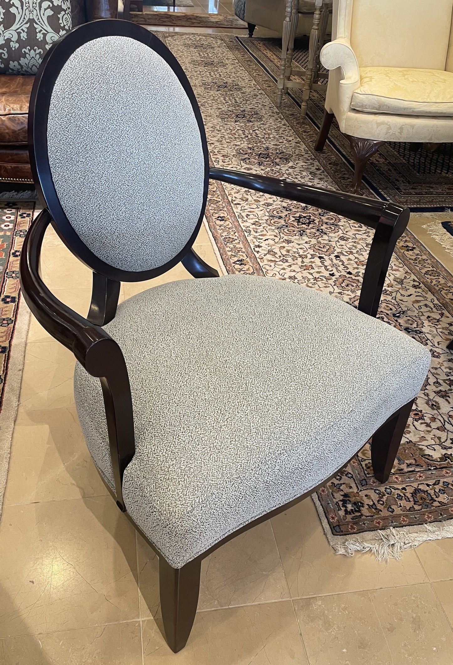 Pair Barbara Barry Arm Chairs (0A900K)