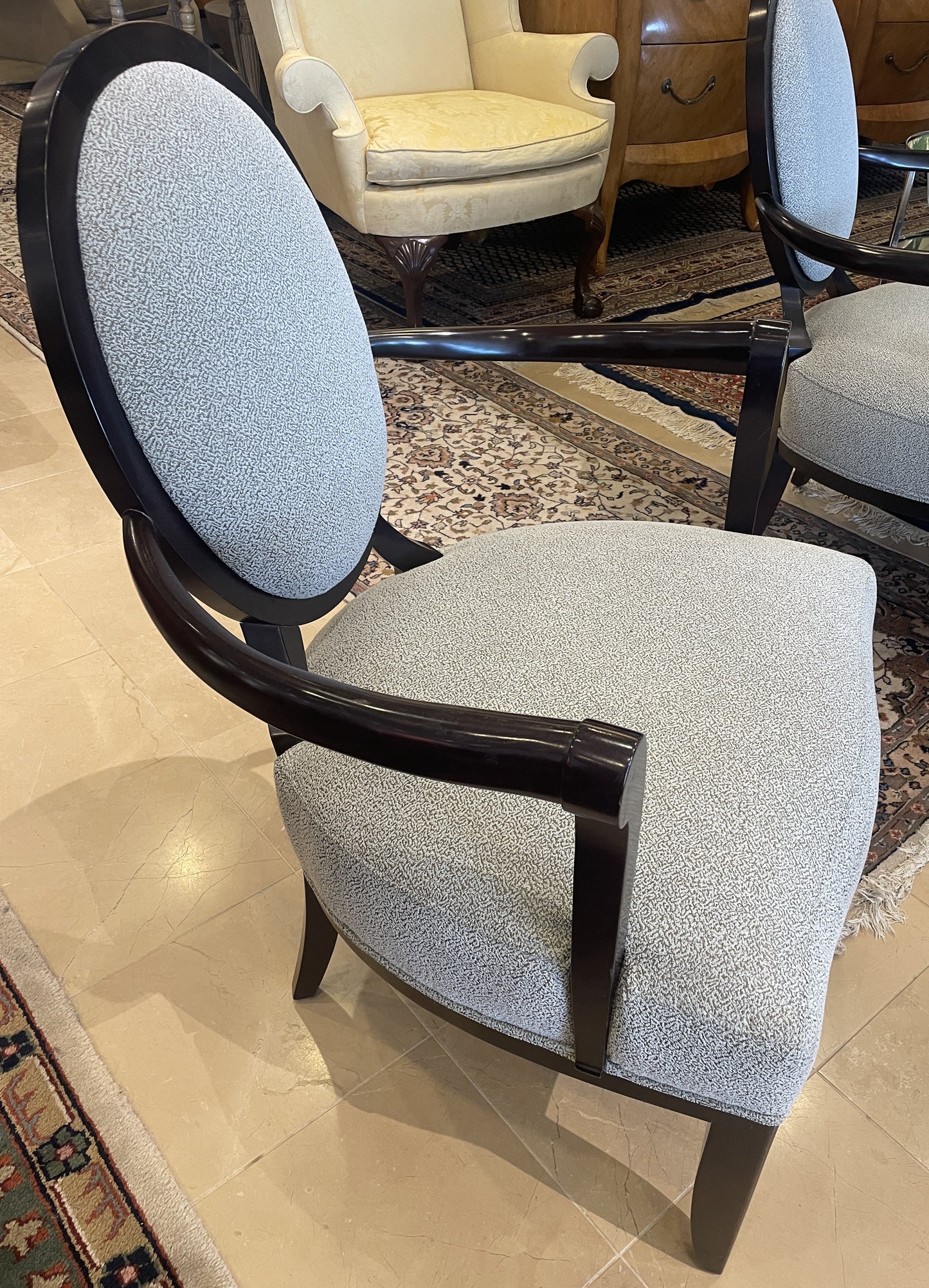 Pair Barbara Barry Arm Chairs (0A900K)