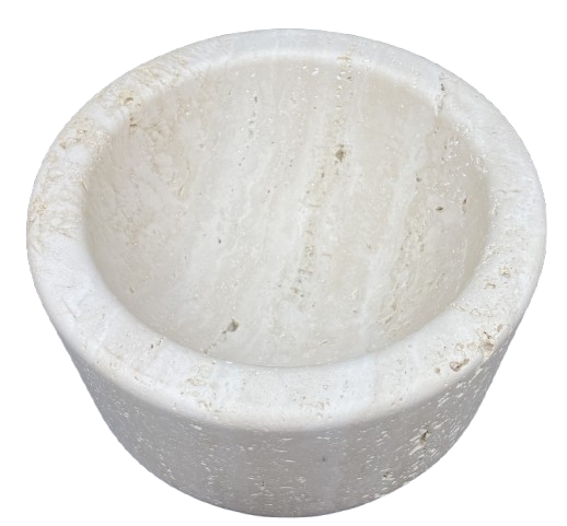 Hugh Acton Travertine Bowl Large (08E017)
