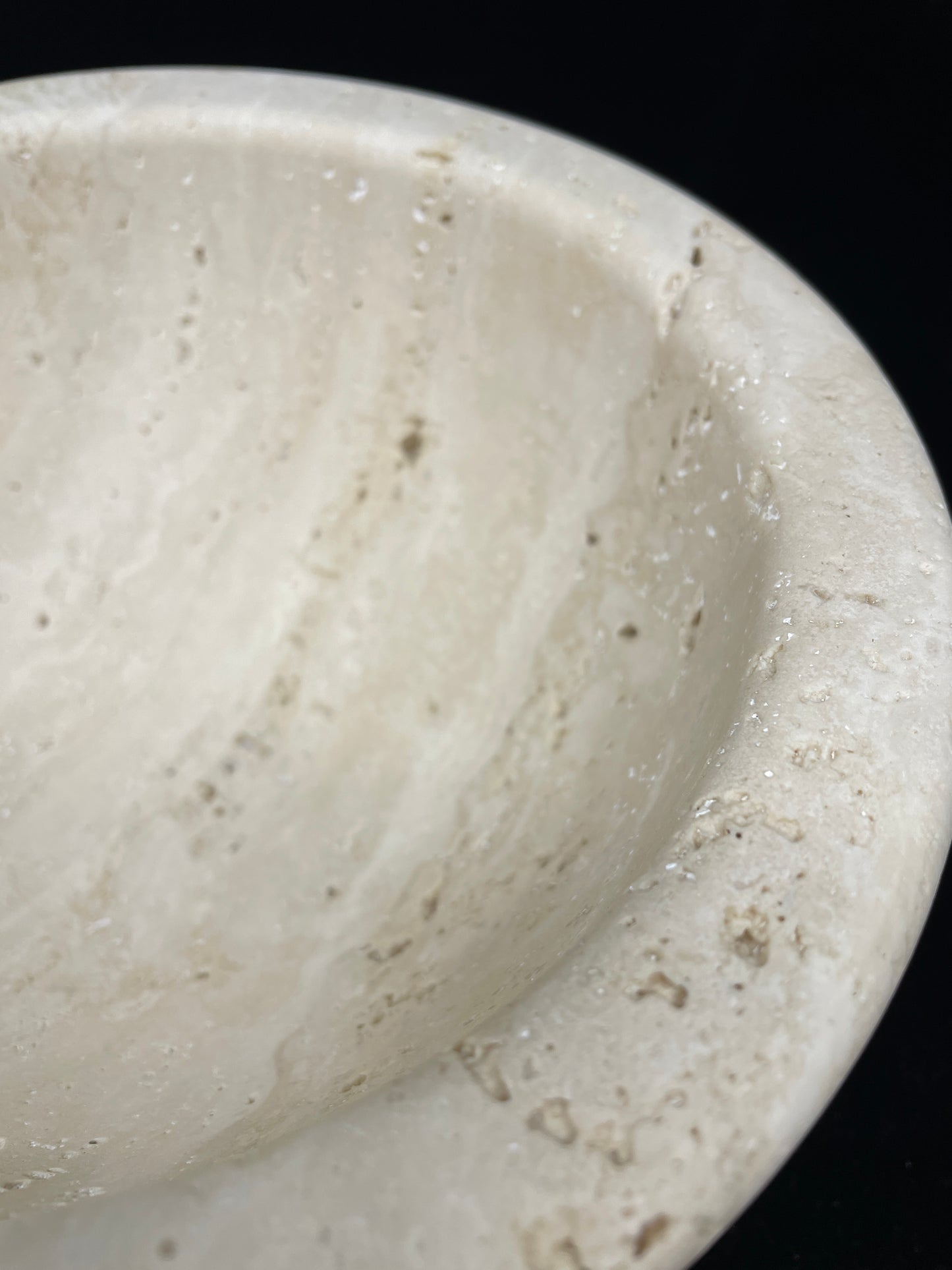 Hugh Acton Travertine Bowl Large (08E017)