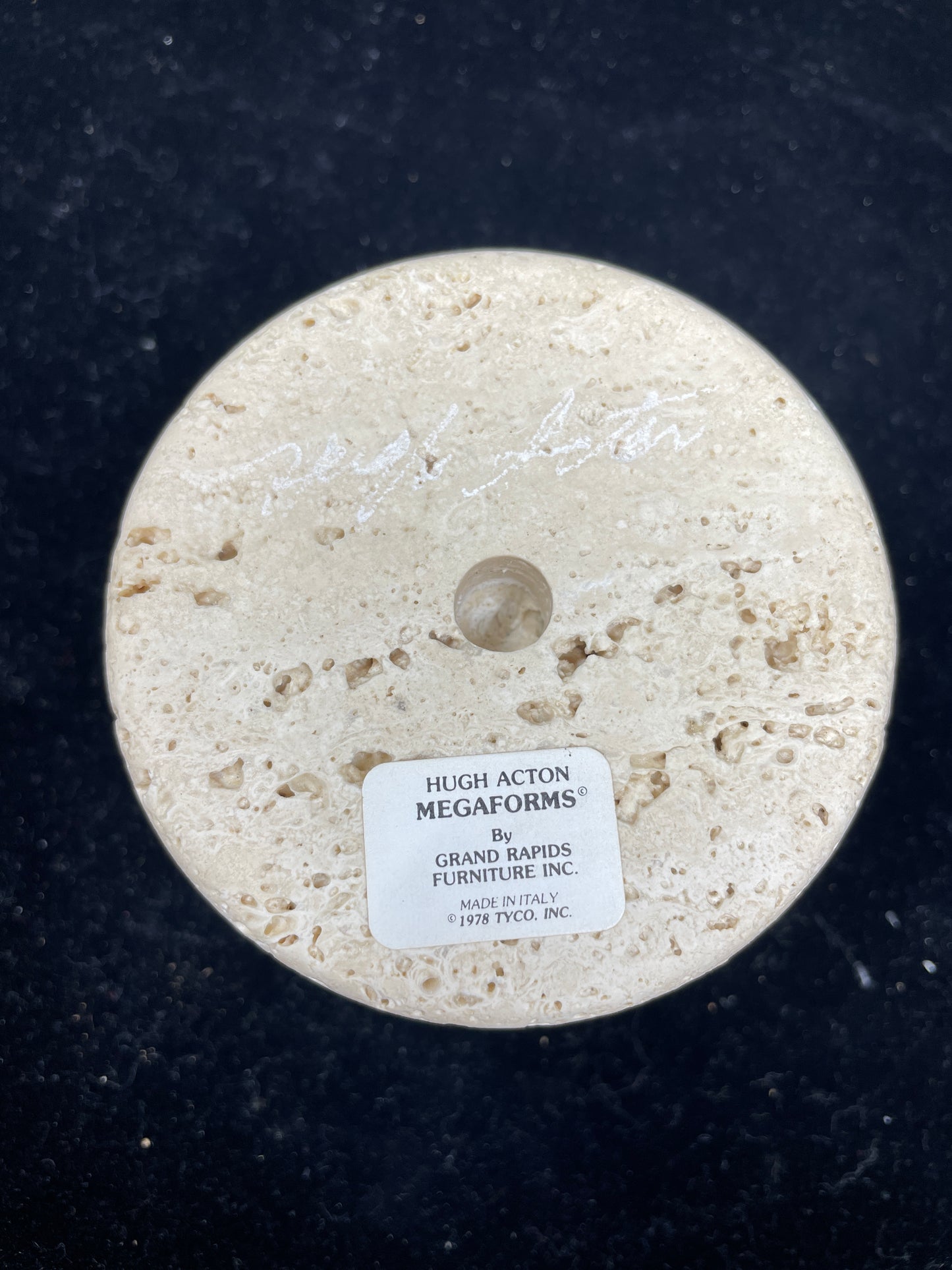 Hugh Acton Travertine Artforms, Megaforms. Set of 4 (08E015)