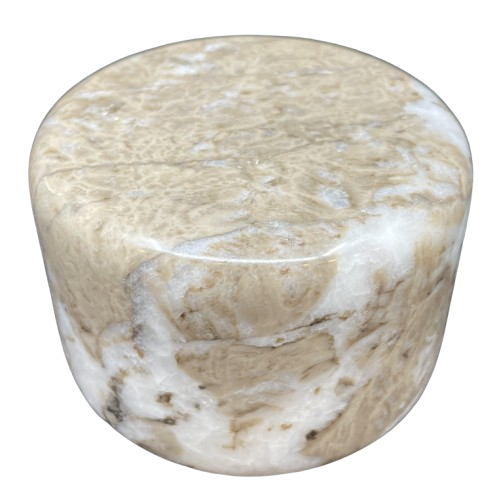 Hugh Acton Megaforms Pedestal, Brown Marble Circle (08E01C)