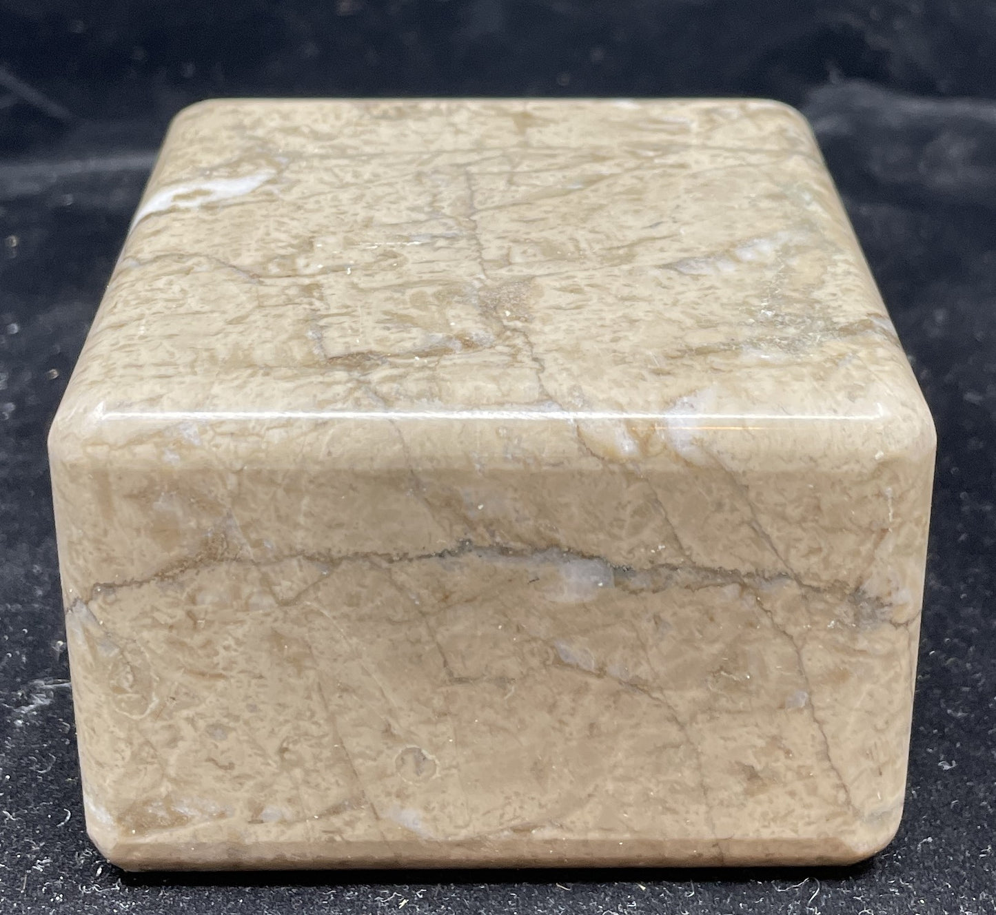 Hugh Acton Megaforms Pedestal, Brown Marble Square (08E01C)