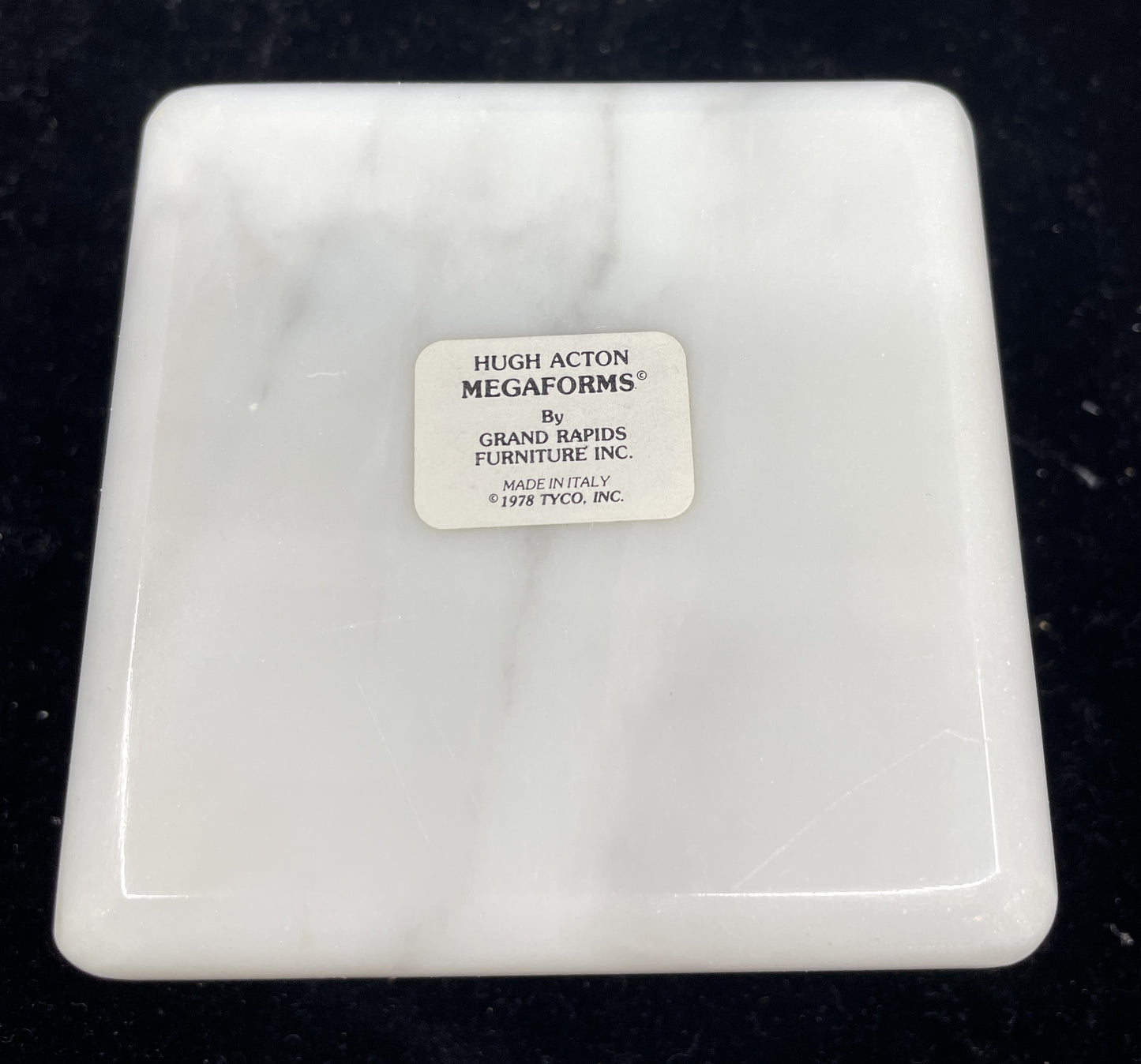 Hugh Acton Megaforms Pedestal, Carrera Marble Square (08E01C)