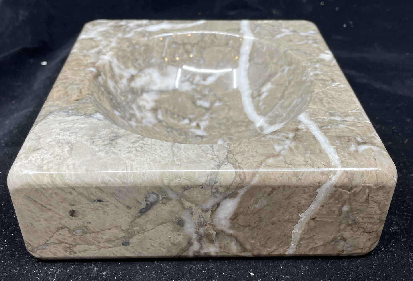 Hugh Acton Megaforms Brown Marble Bowl (08E01D)