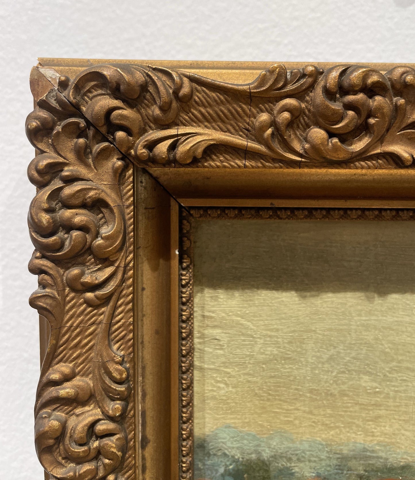 Antique Burled Console