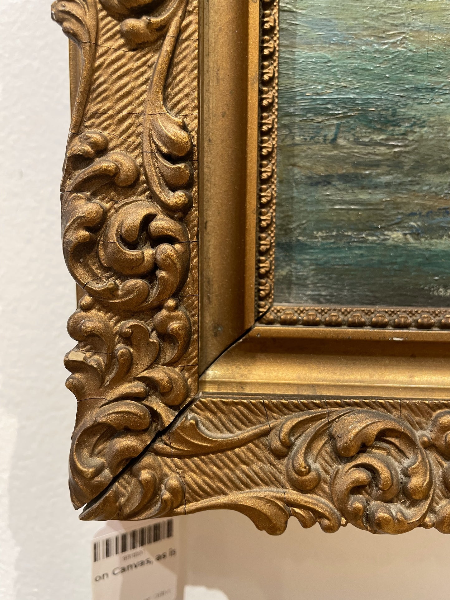 Antique Burled Console