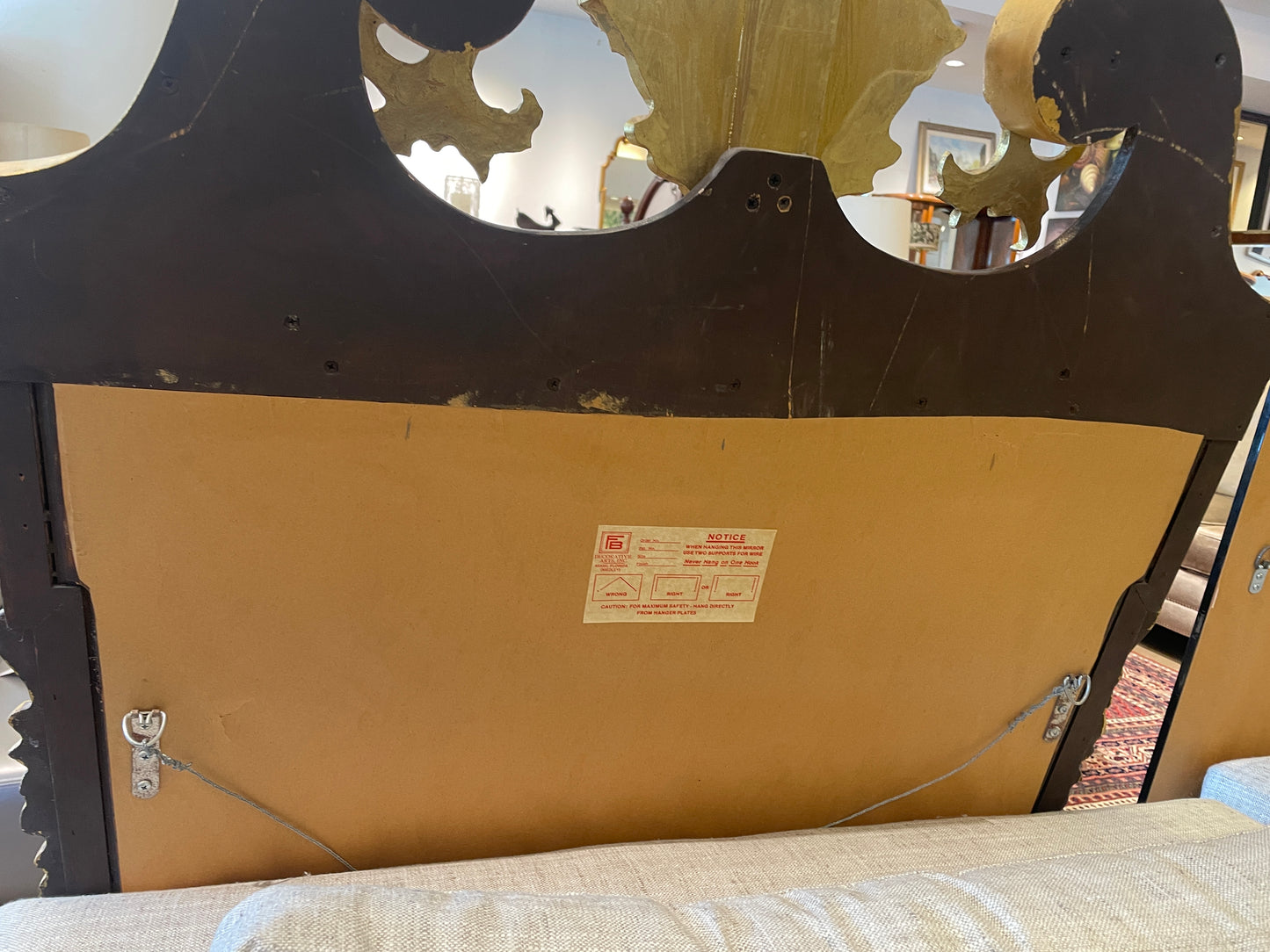 Friedman Brothers Georgian Revival Mirror, Hand carved and gilded (02J00L)