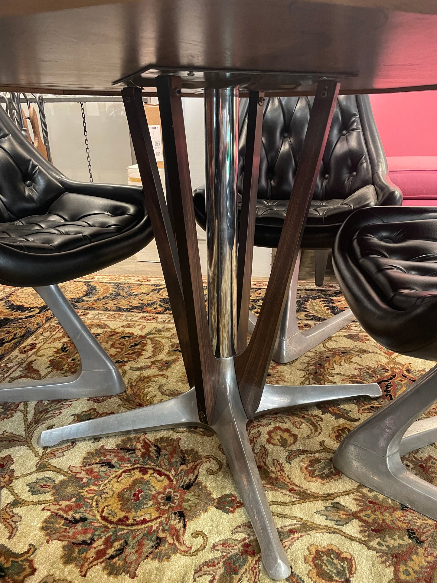 Vladimir Kagan for Chromecraft "Sculpta" Table and Chairs, Star Trek (0JO002)