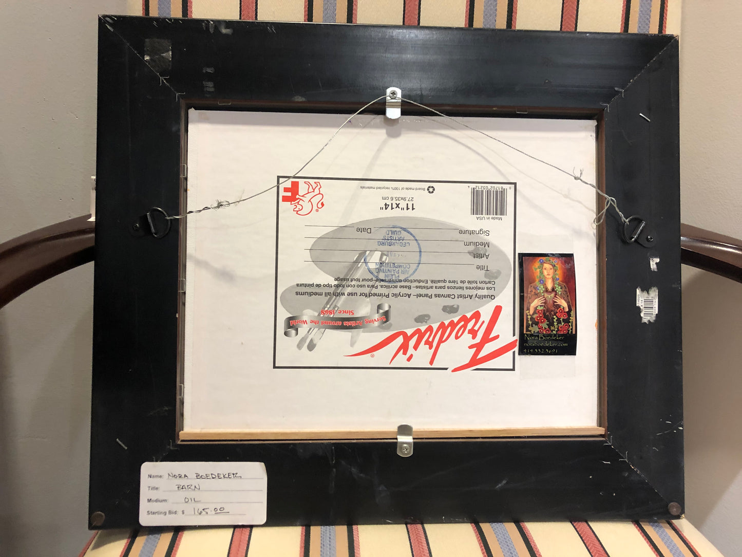 Nora Boedecker Farm Scene Oil On Canvas (20767)