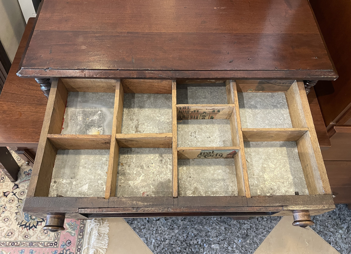 J. & P. Coats Two Drawer Spool Cabinet (059003)