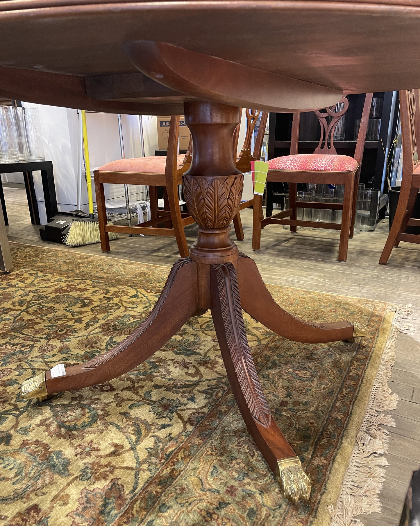 Maitland Smith Quatrefoil Fruitwood Display Cabinet