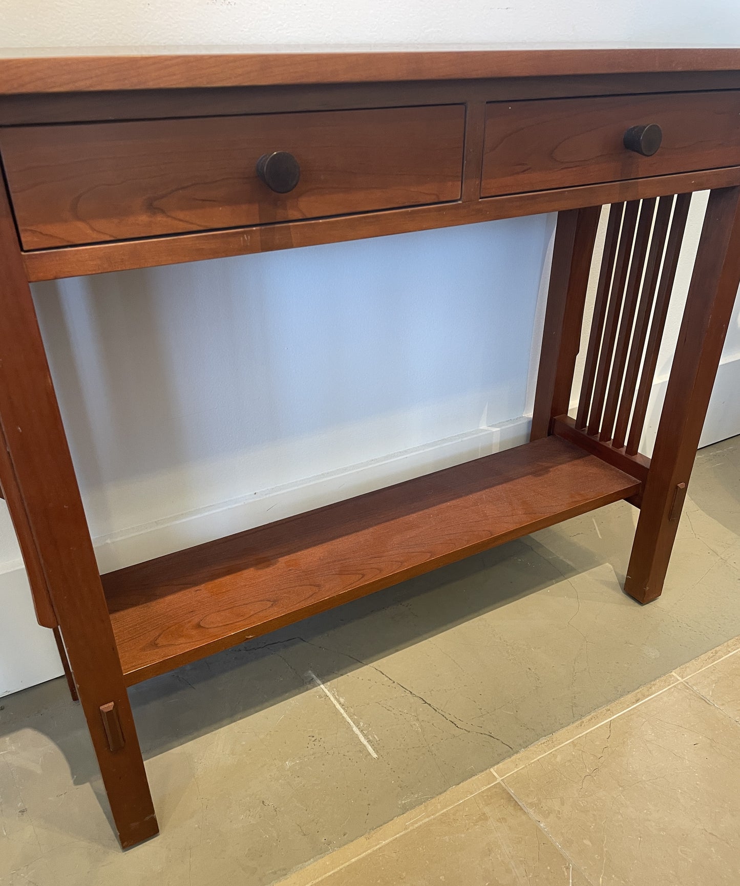 Stickley Small Cherry Mission Console (0F8002)