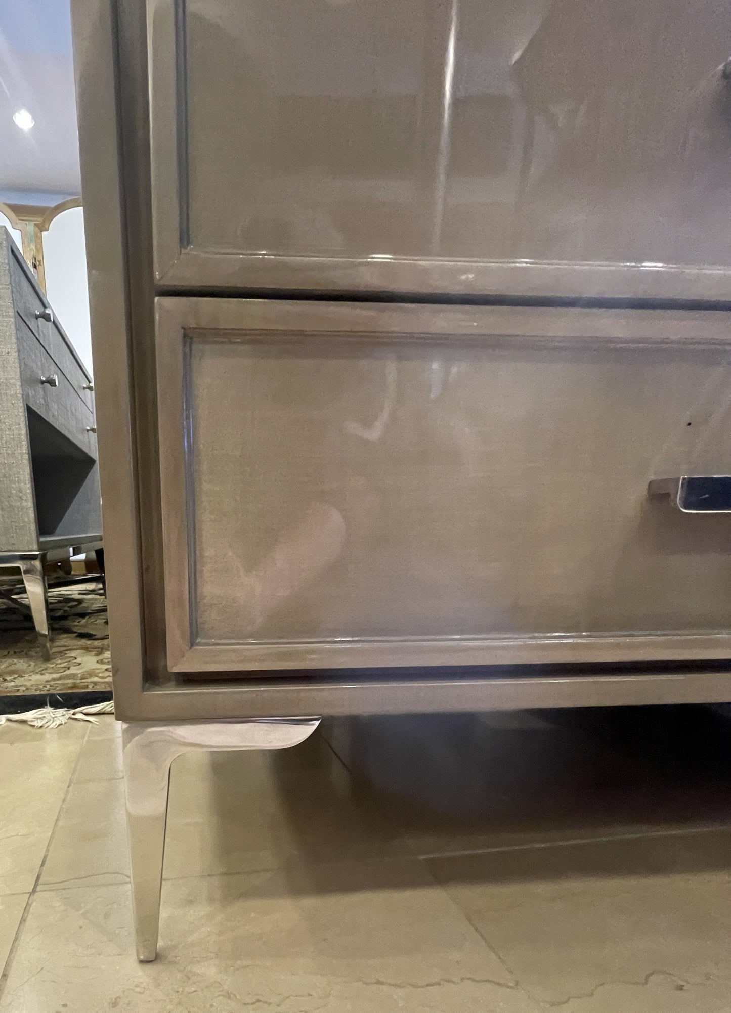 Restoration Hardware Benoit Closed Nightstand with 3 drawers (01D014)