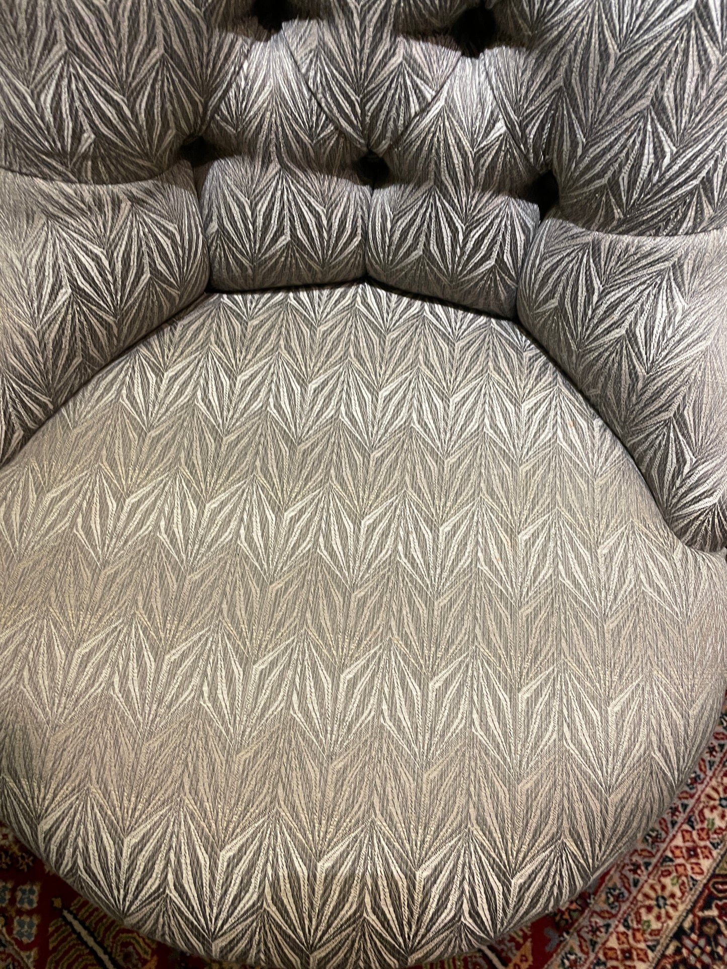 Century Upholstered Swivel Barstool (Four available) (0JQ006)