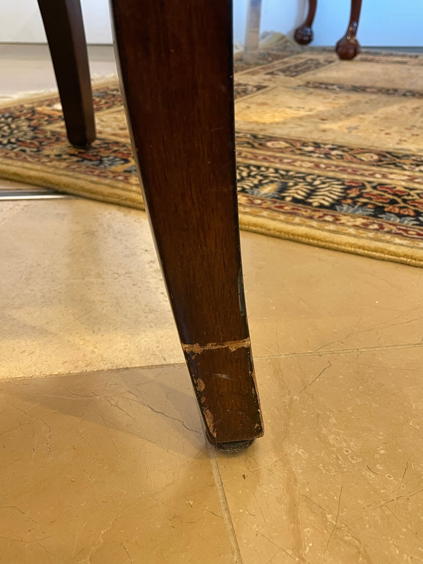 Hickory Chair Leather Dining Chair AS IS (3 Available) (0BZ01F)