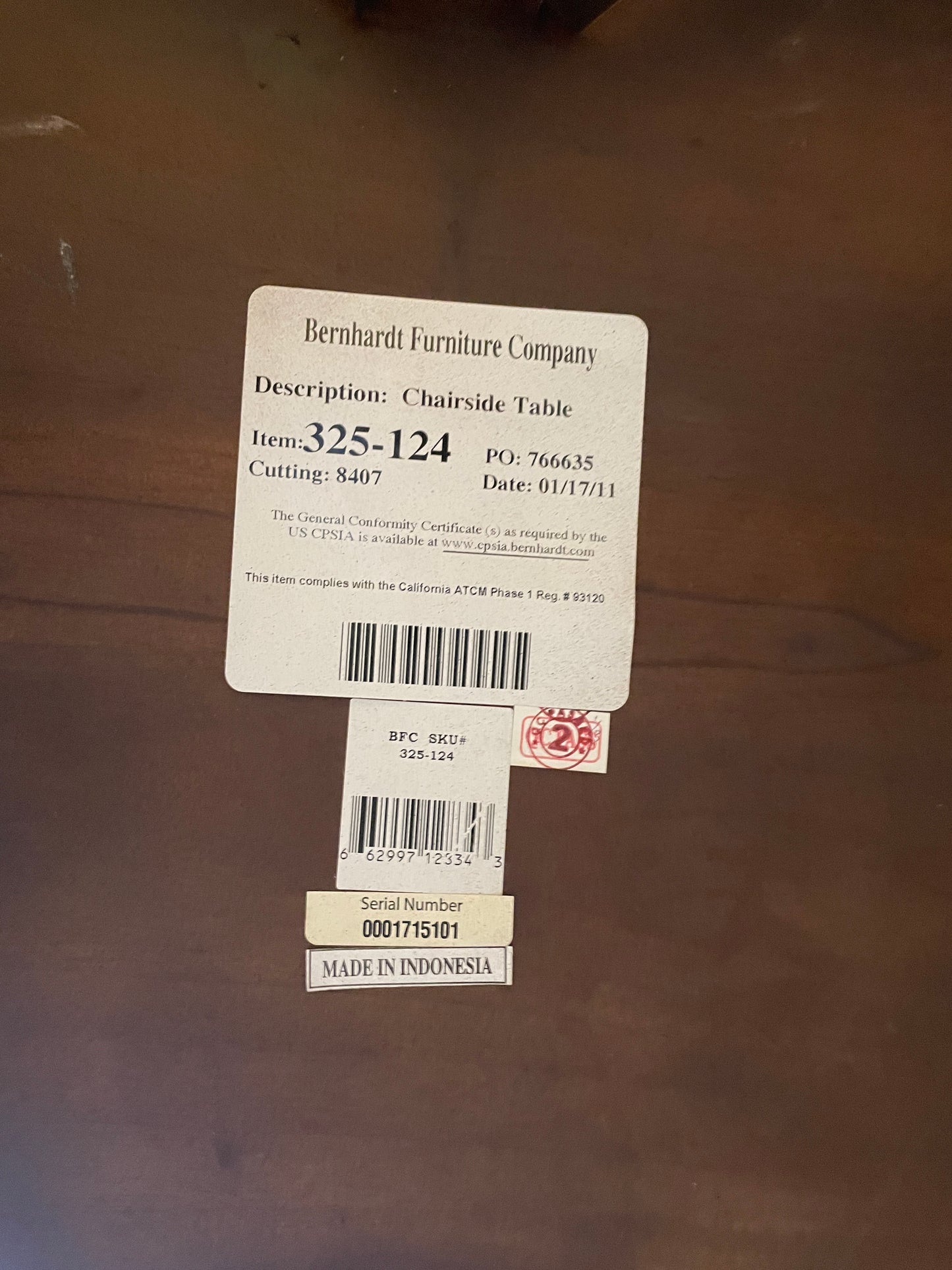 Bernhardt Quatrefoil End Table (0BZ013)