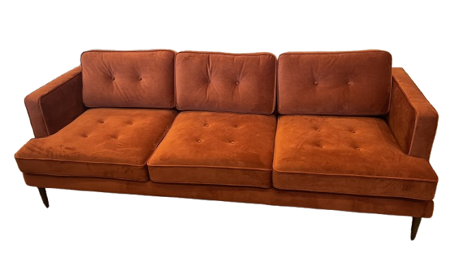 Orange Tuxedo Sofa (0FA003)