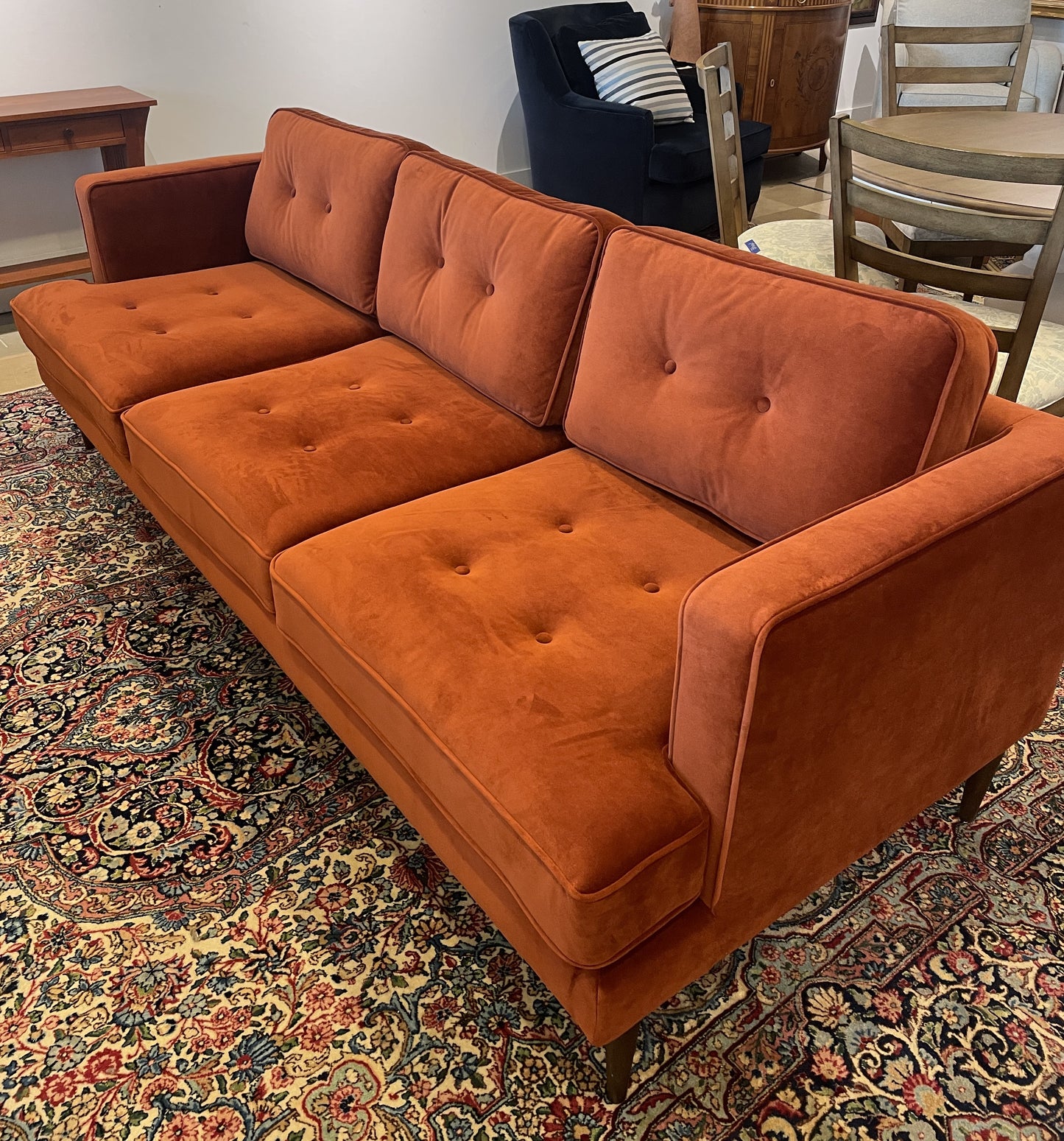 Orange Tuxedo Sofa (0FA003)