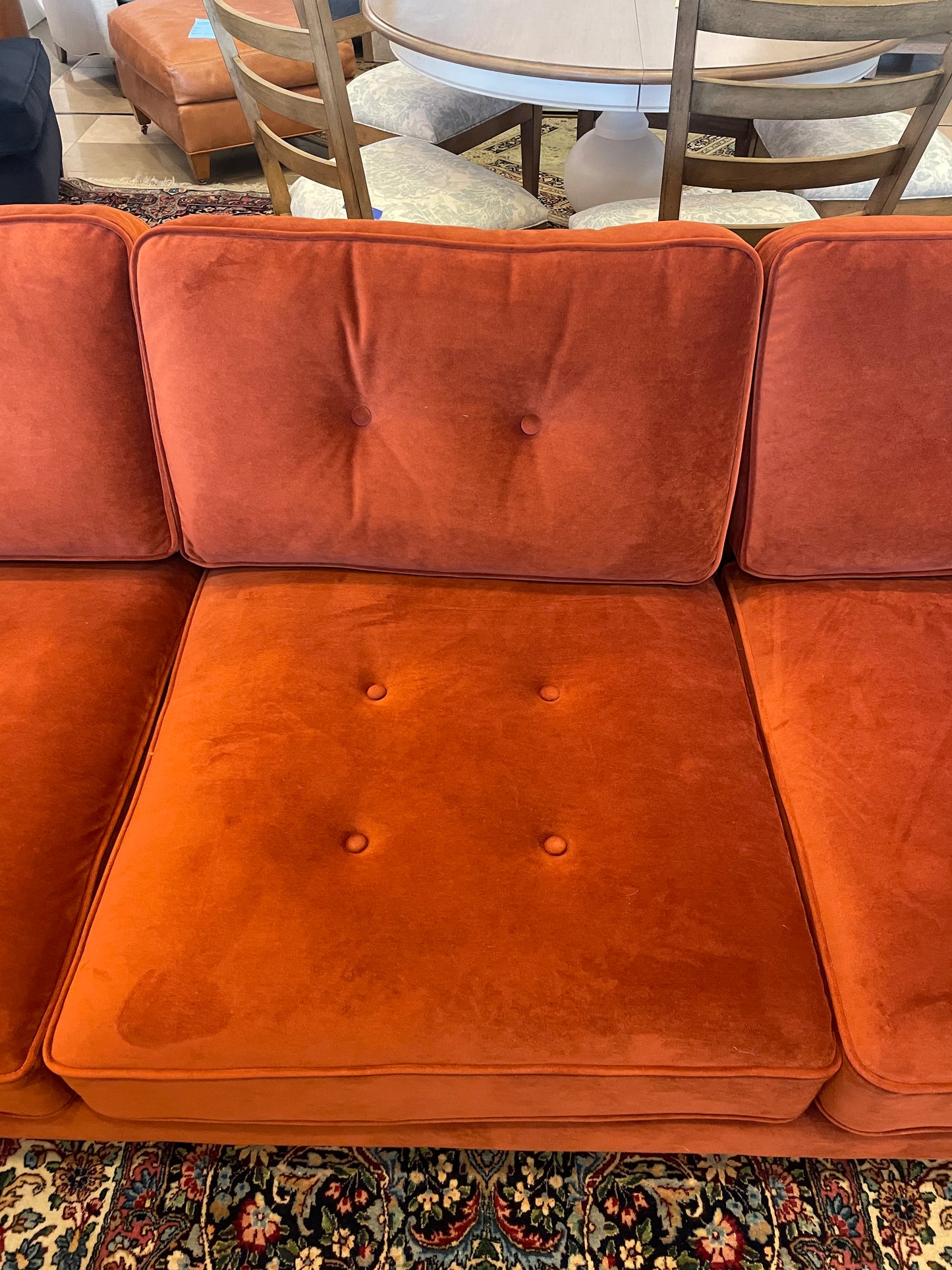 Orange Tuxedo Sofa (0FA003)