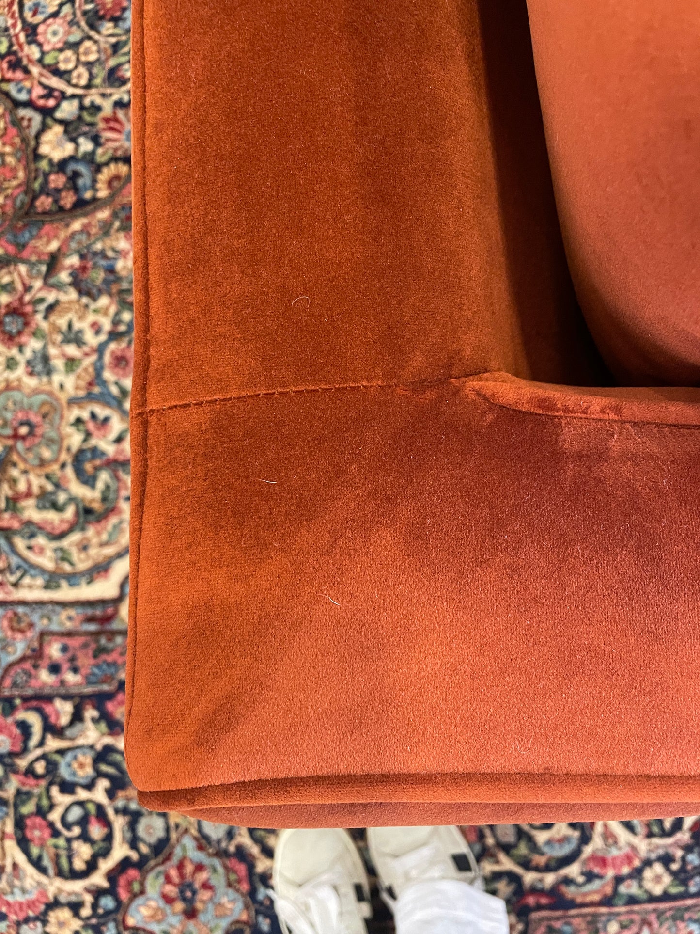 Orange Tuxedo Sofa (0FA003)