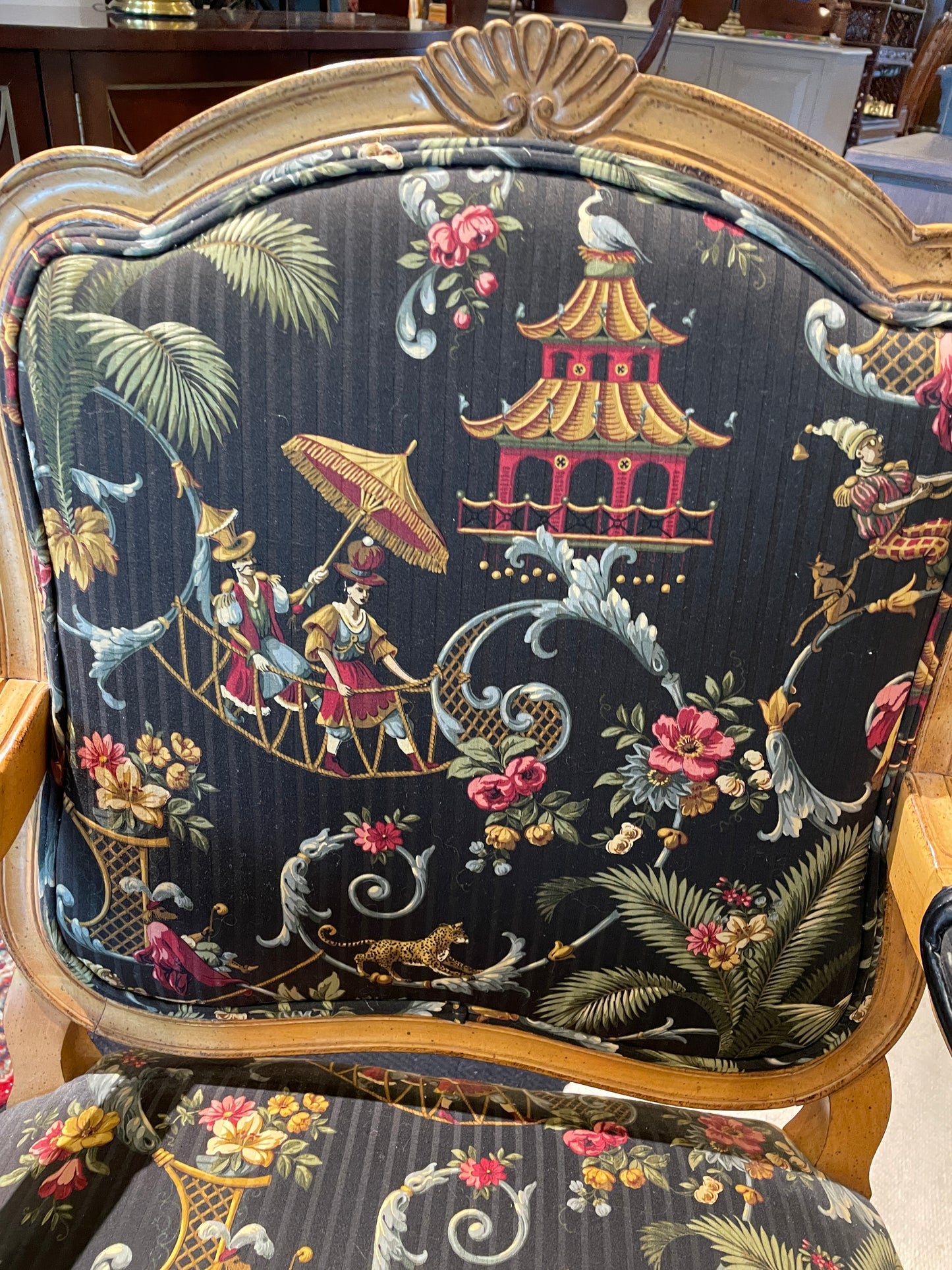 Chinoiserie Fauteuil Arm Chair (0FB002)