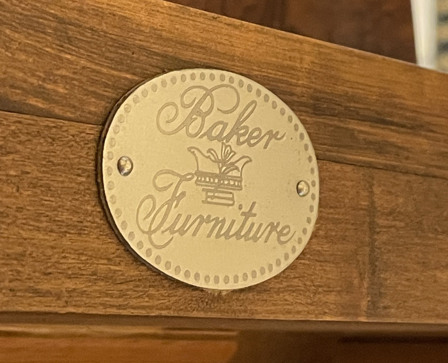 Baker Burled Demilune Flip Top Table, Small (0FB003)
