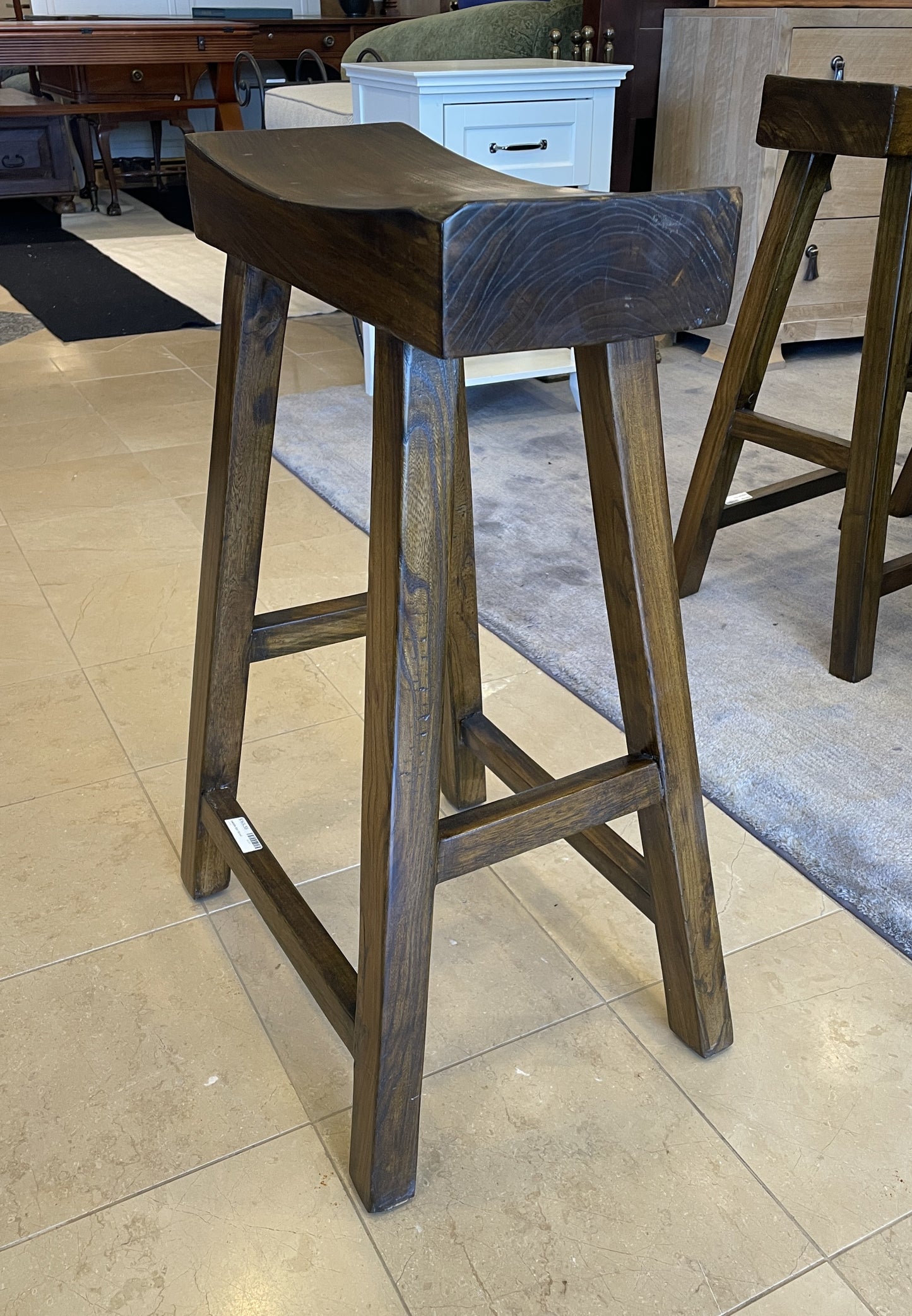 Saddle Bar Stool (3 Available) (0BZ00Y)