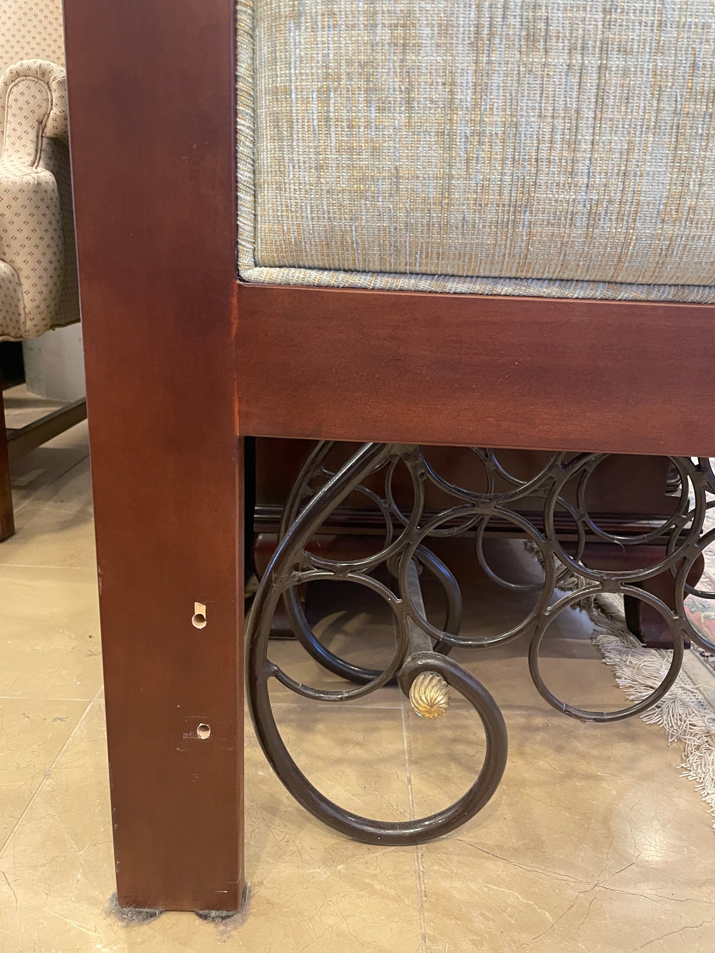 King Tweed Upholstered Headboard with French Cleat (0BZ00O)