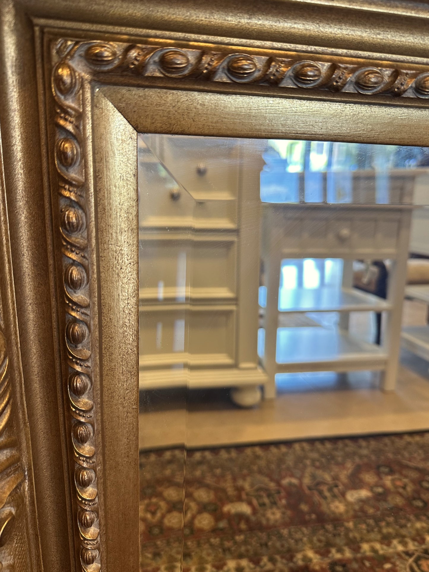 Rectangular Carved Gilt Mirror (U7P7V4)