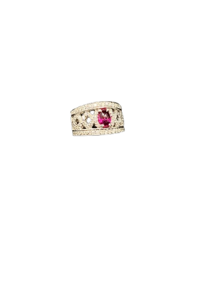 Cabochon Ruby and Diamond Ring (26733)