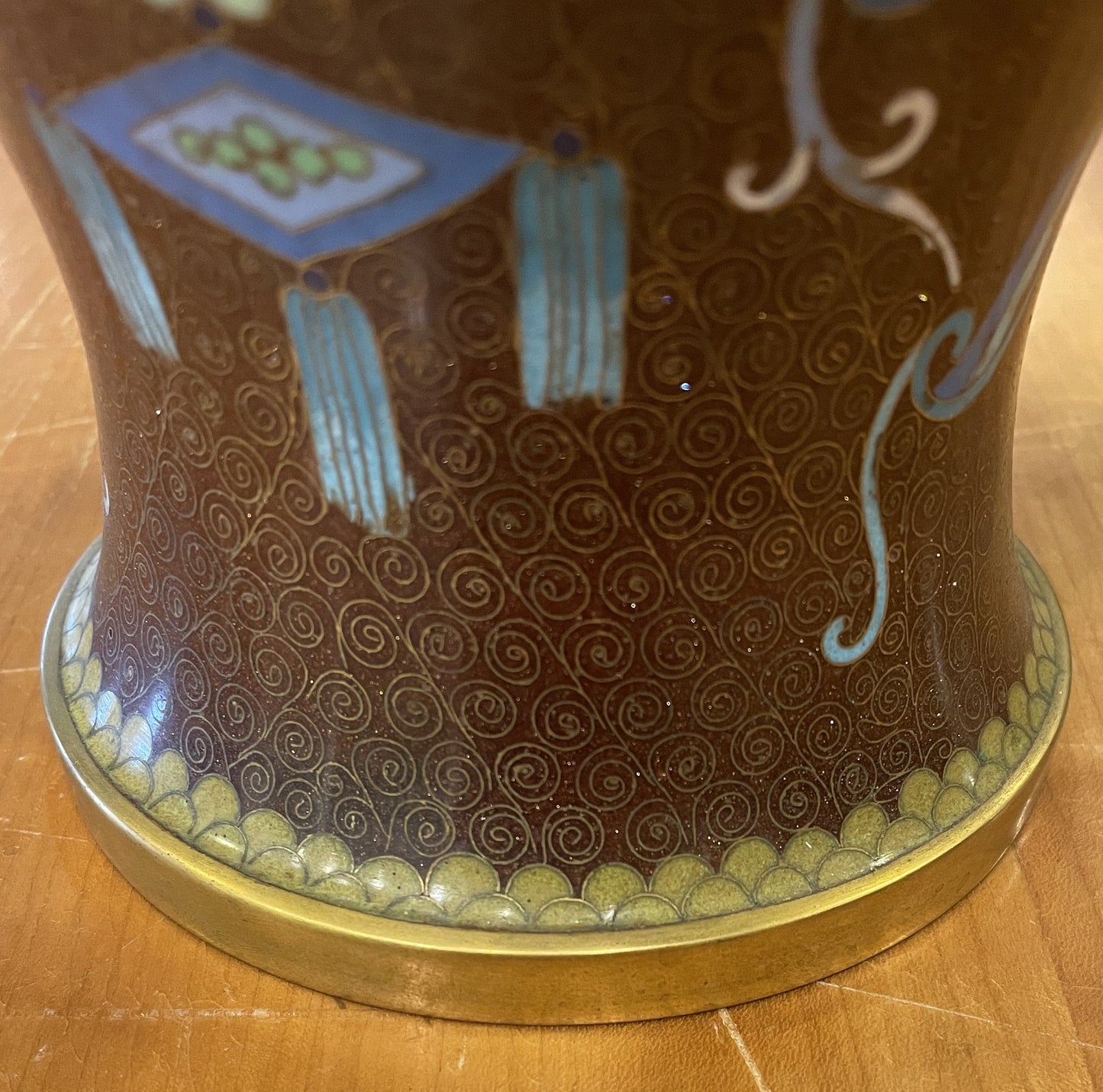 Mid Century Cloisonné Vase (0FE001)