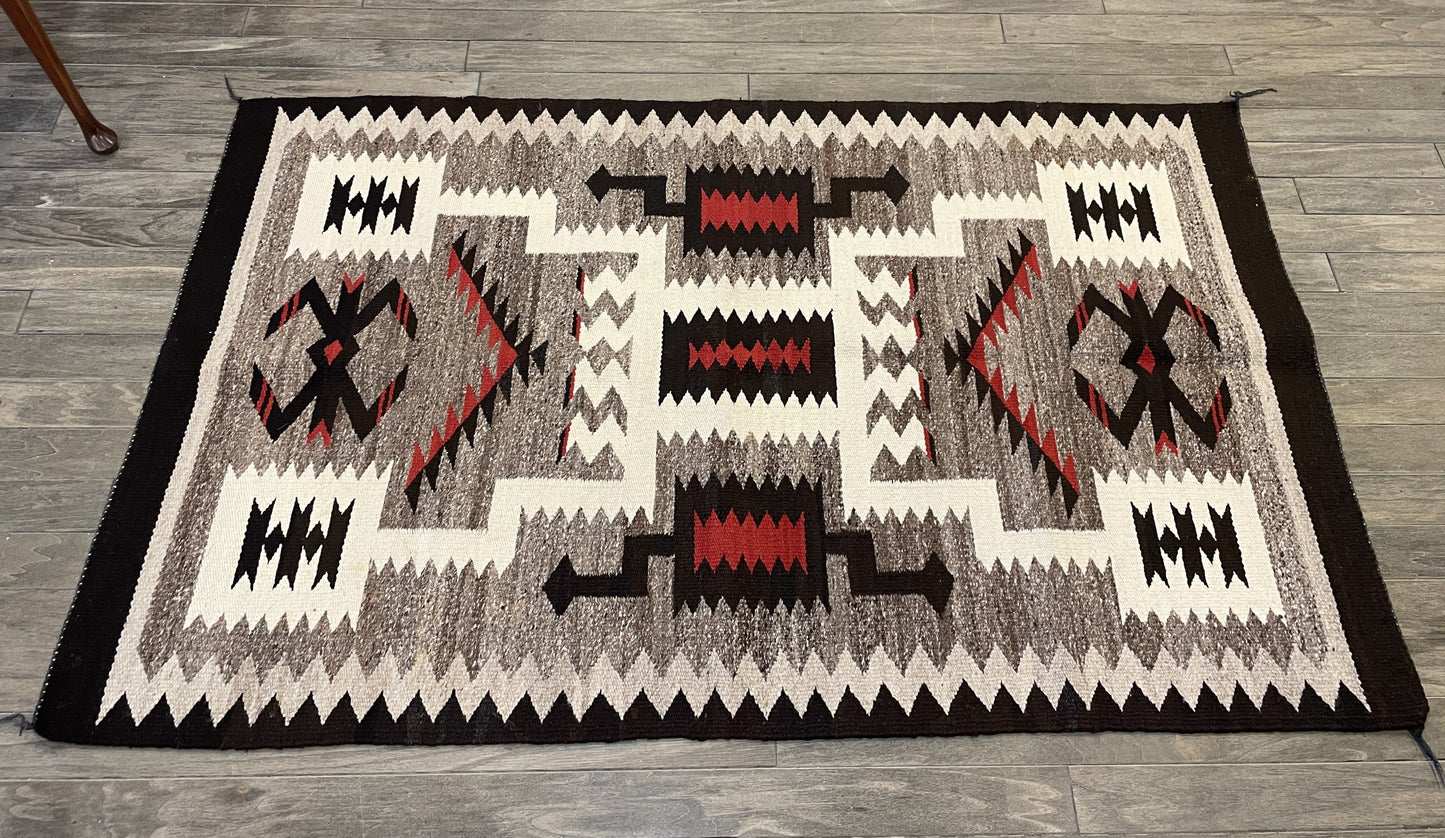 Navajo Storm Pattern Rug (5x3.2) (0BZ01C)