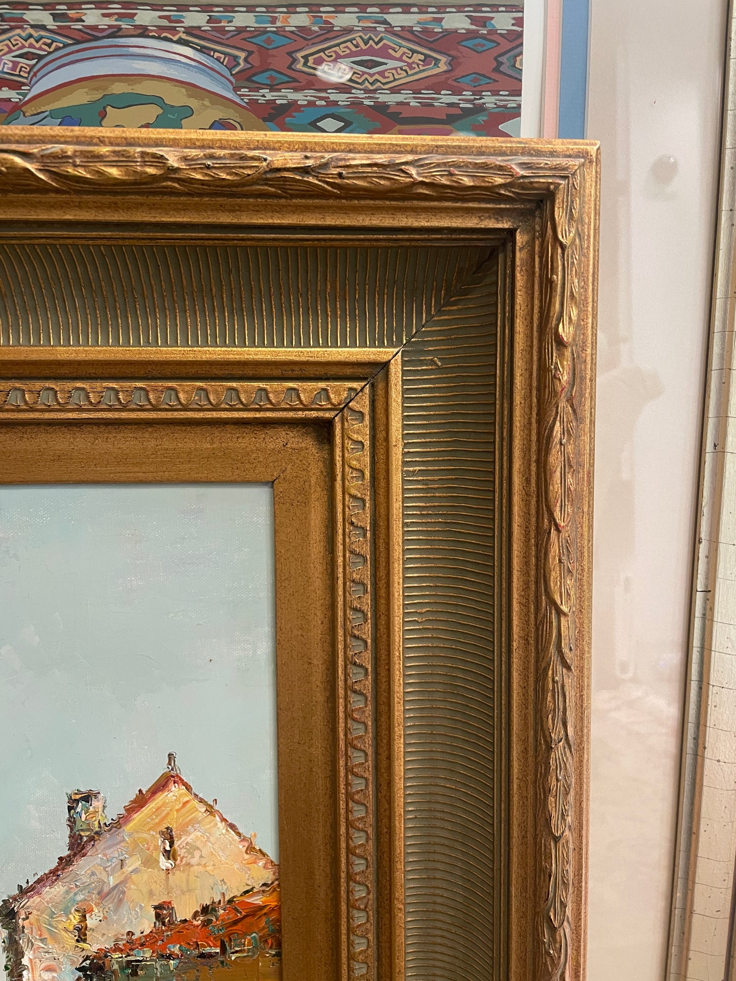 Oil on Canvas, Canal Scene signed Morgan (0JZ001)