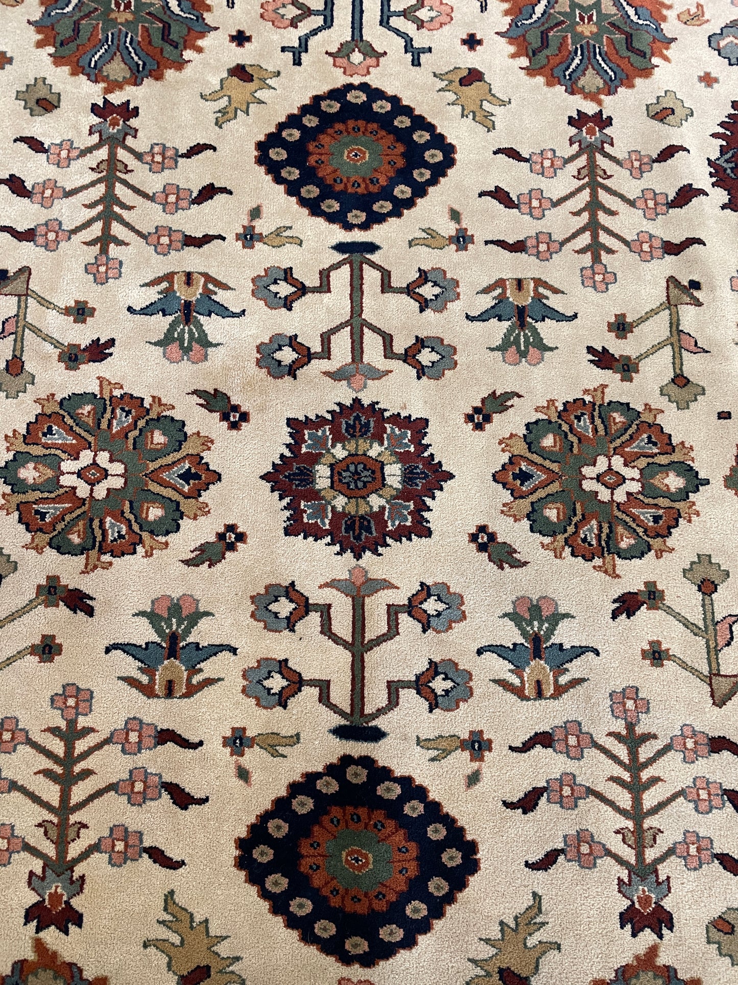 Turkish Kazak Hand Knotted Rug (8.9x11.5) (0BZ01K)