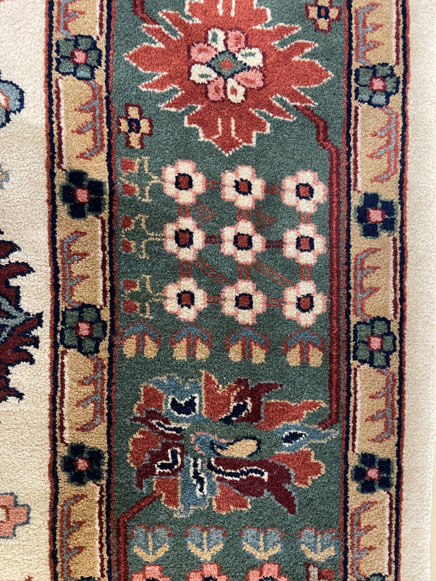 Turkish Kazak Hand Knotted Rug (8.9x11.5) (0BZ01K)