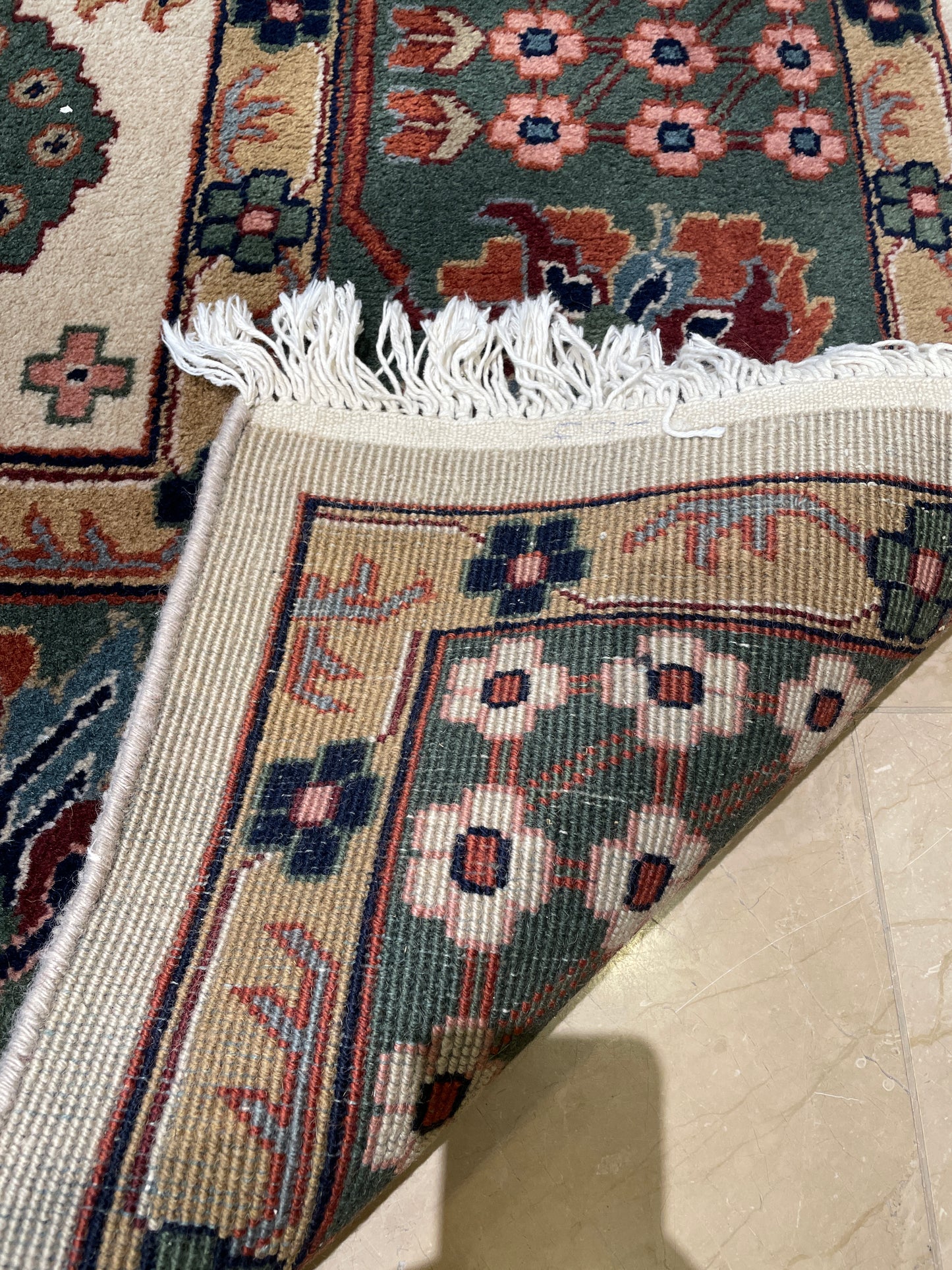 Turkish Kazak Hand Knotted Rug (8.9x11.5) (0BZ01K)