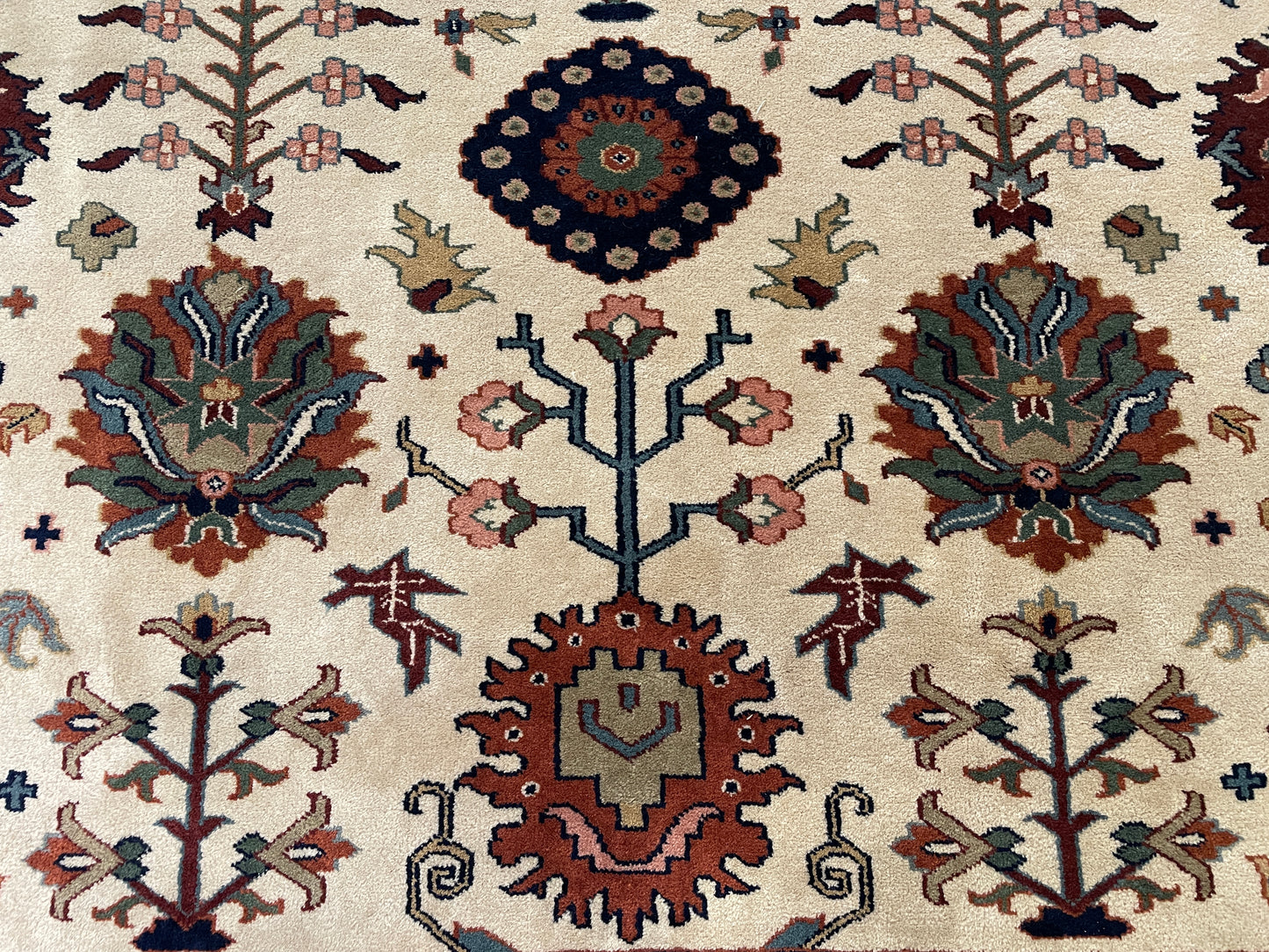 Turkish Kazak Hand Knotted Rug (8.9x11.5) (0BZ01K)