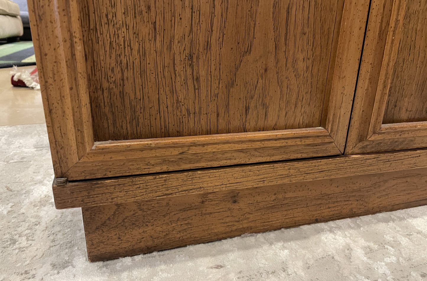 Mid Century Credenza with Woven Doors, AS IS (0NJ007)