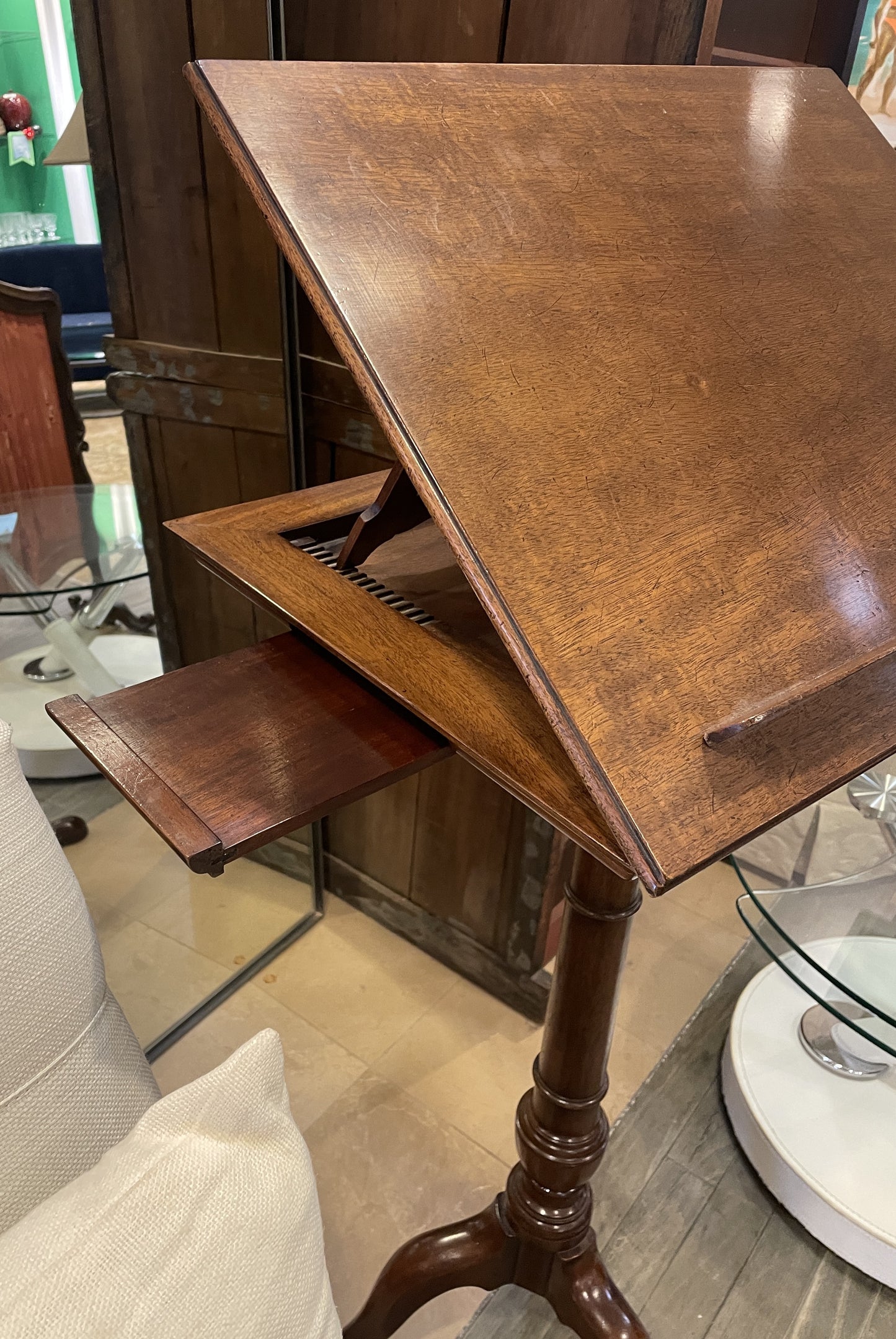 Antique Lectern with Candlestands, belonging to William Safire (02J002)