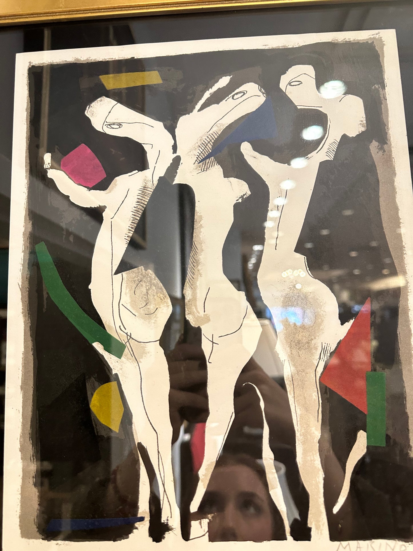 Marino Marini Framed, Signed Lithograph "Le Sacre Du Printemps" 1973 (21905)