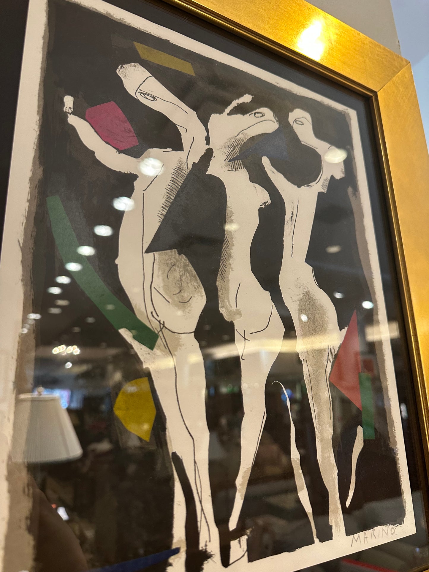 Marino Marini Framed, Signed Lithograph "Le Sacre Du Printemps" 1973 (21905)