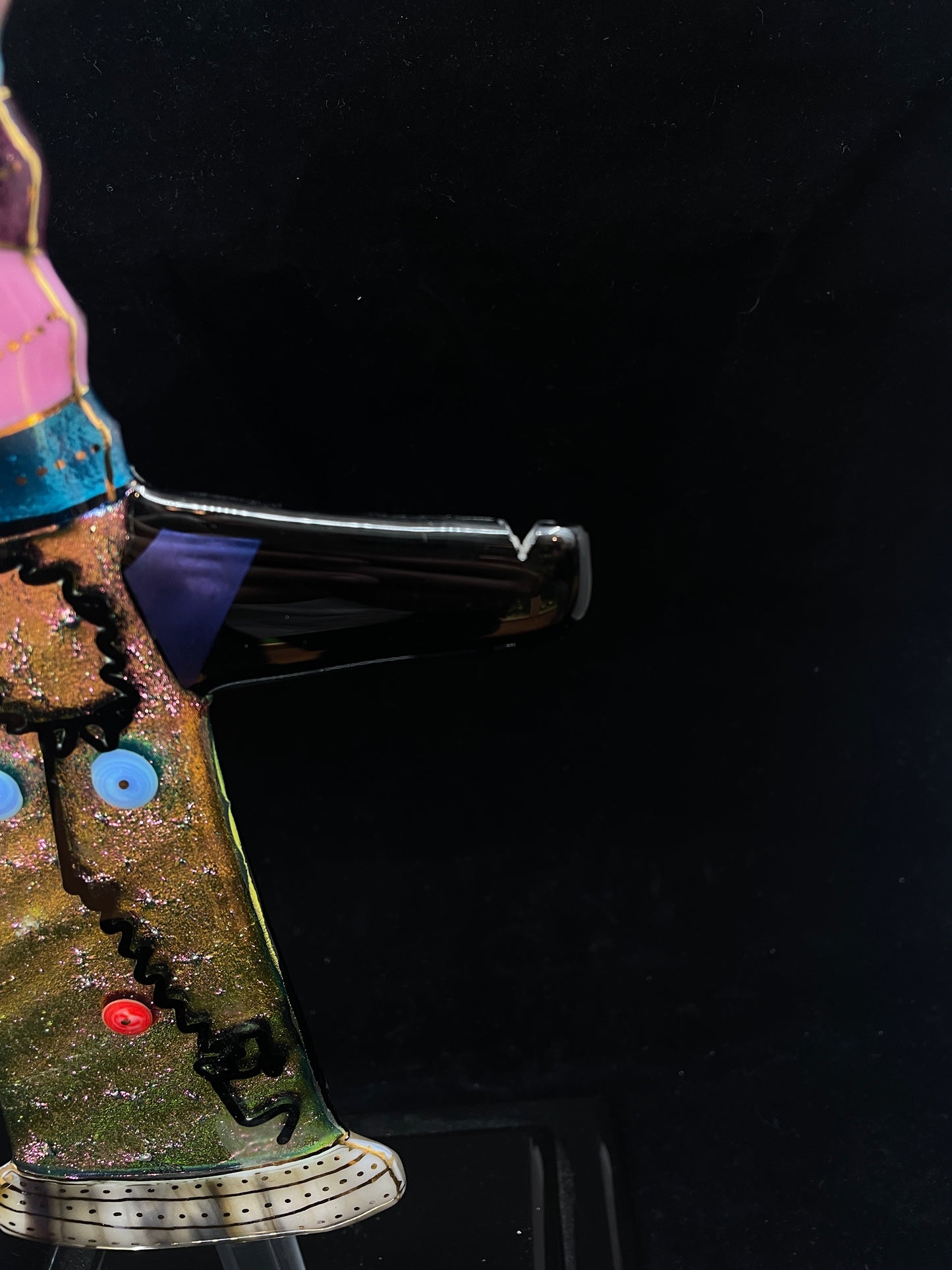 Shawn Althari Glass Aku' Ba Doll, Signed