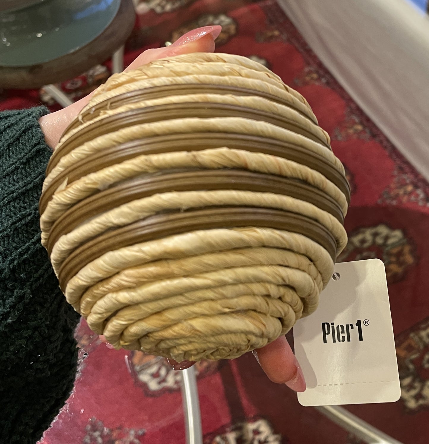 Blue Terracotta Centerbowl with Balls (02J005)