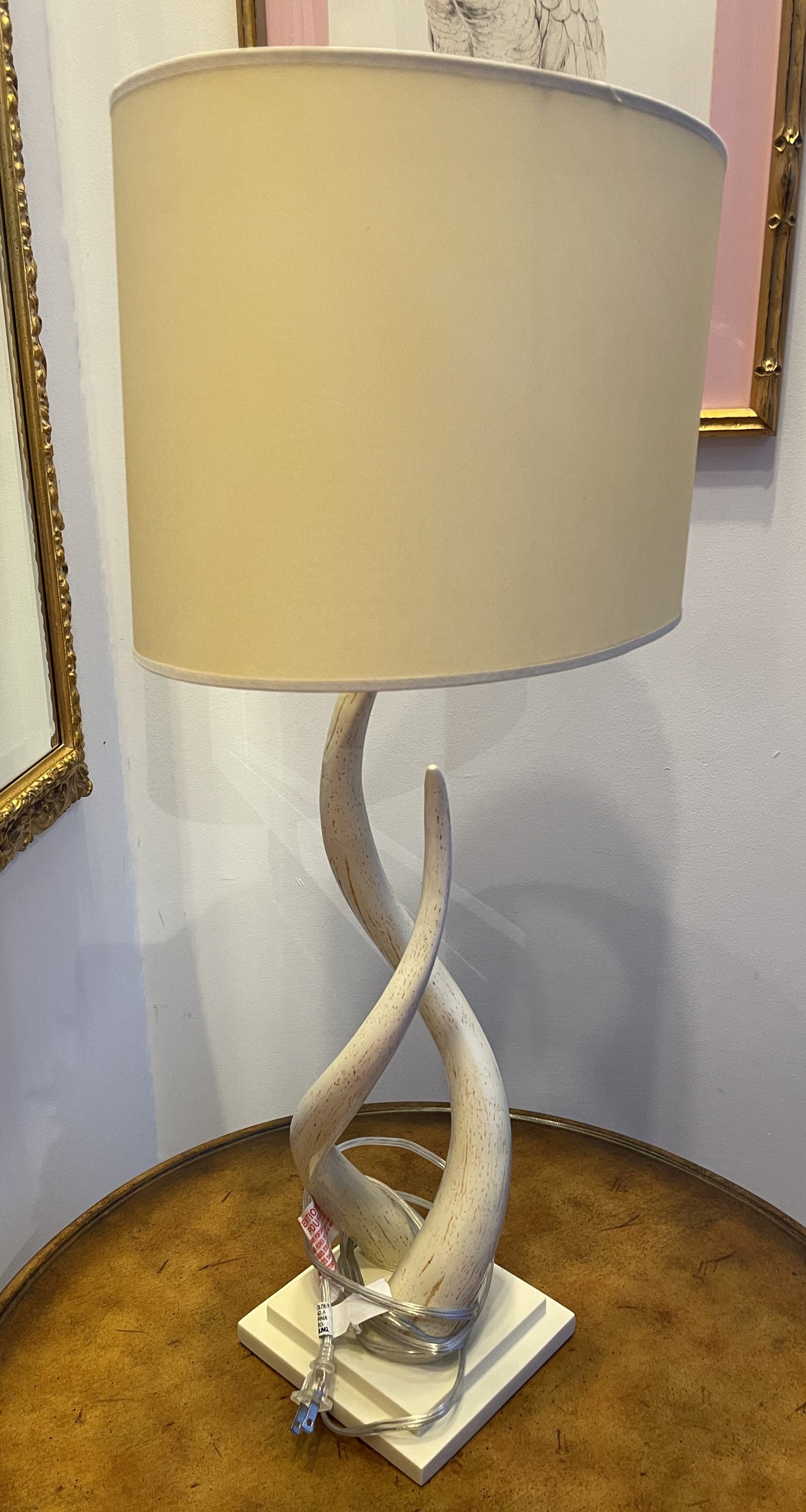 Faux Tusk Lamp (02J006)